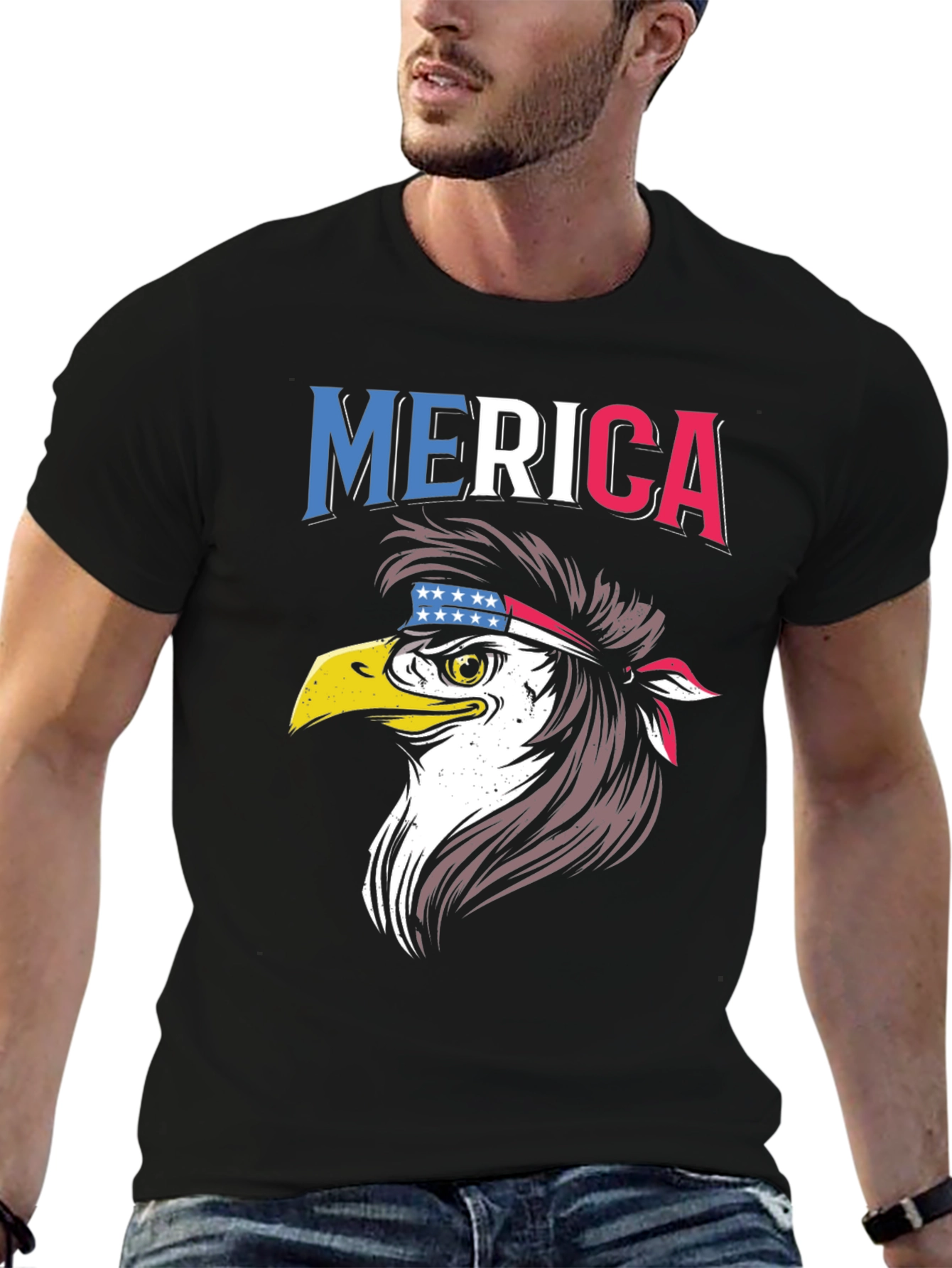 Patriotic Eagle T-Shirt - Merica Design