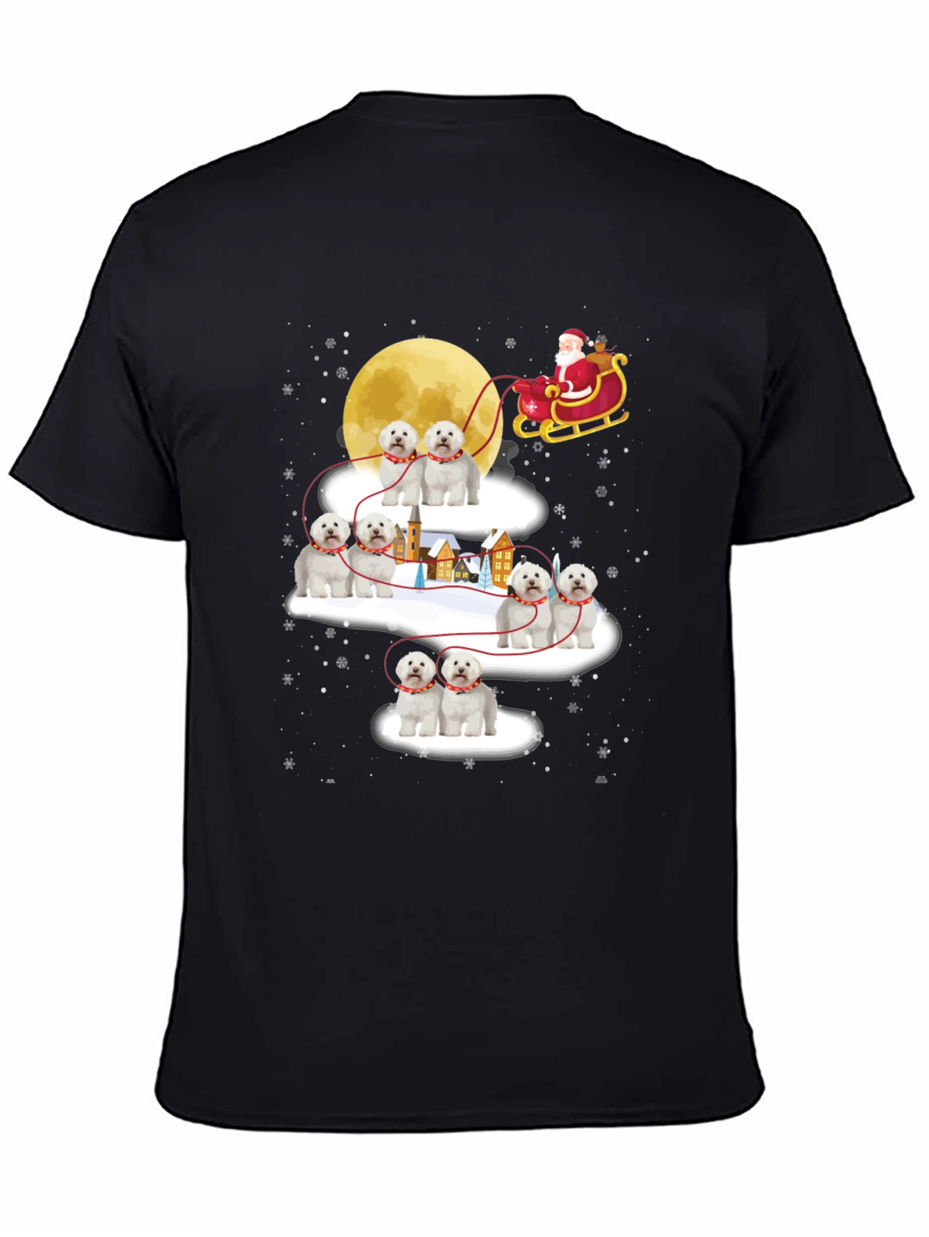 Christmas Dog Sleigh T-Shirt