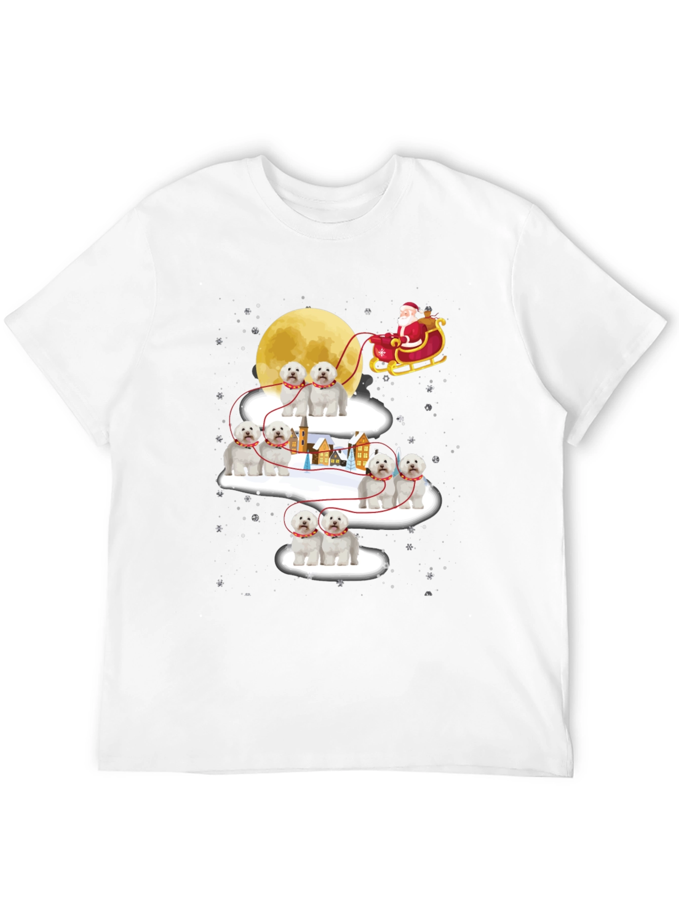 Christmas Dog Sleigh T-Shirt