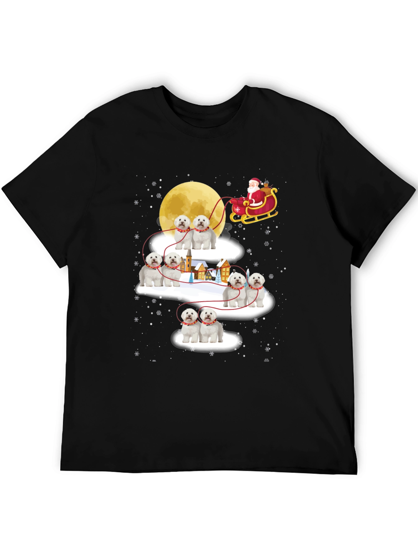 Christmas Dog Sleigh T-Shirt