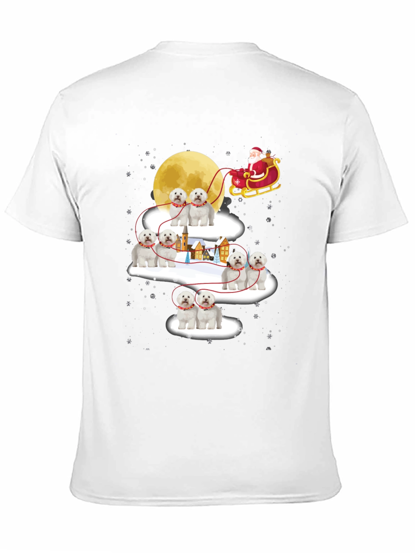 Christmas Dog Sleigh T-Shirt