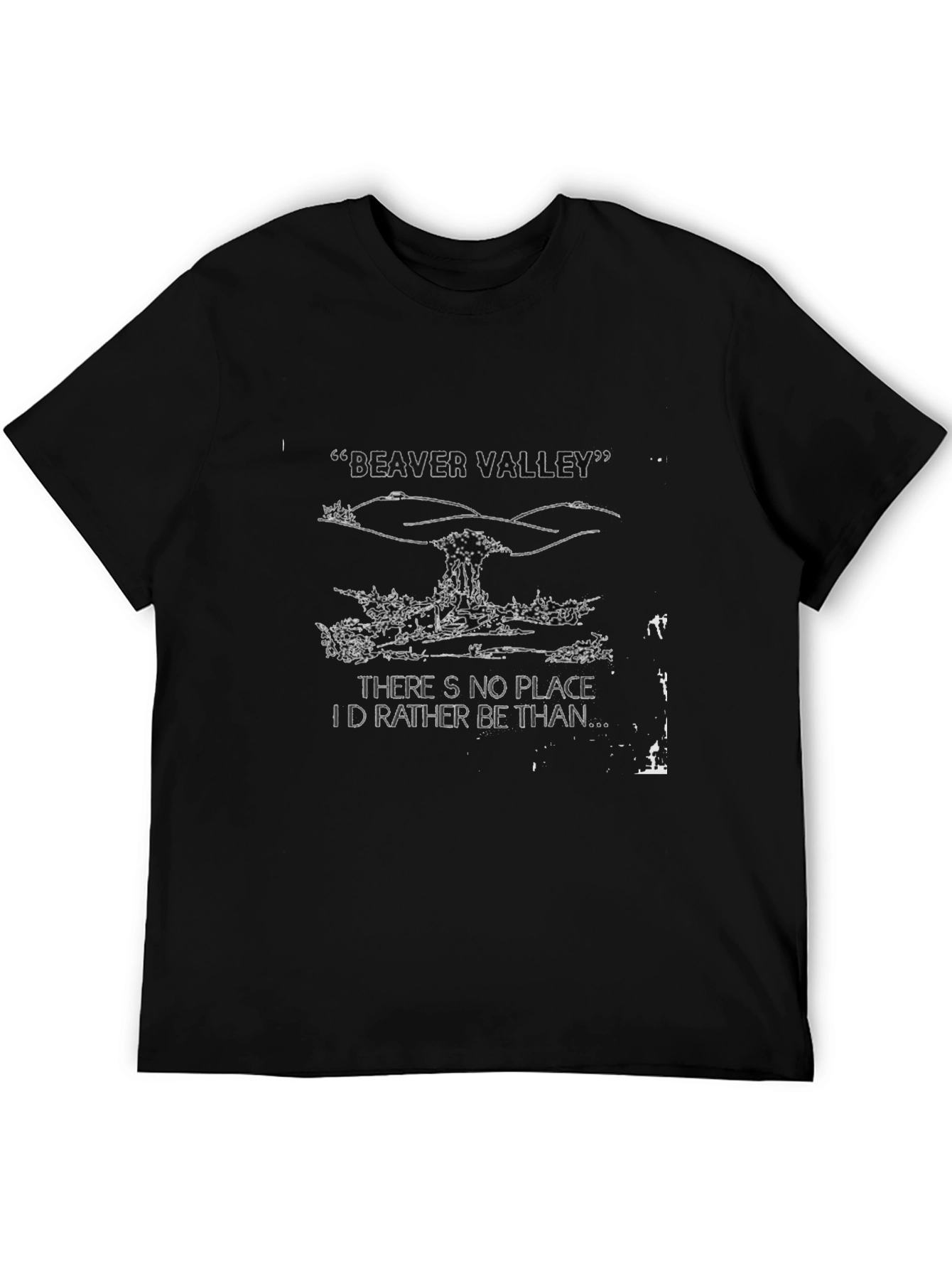 Beaver Valley Black Tee: Nature Lovers Delight