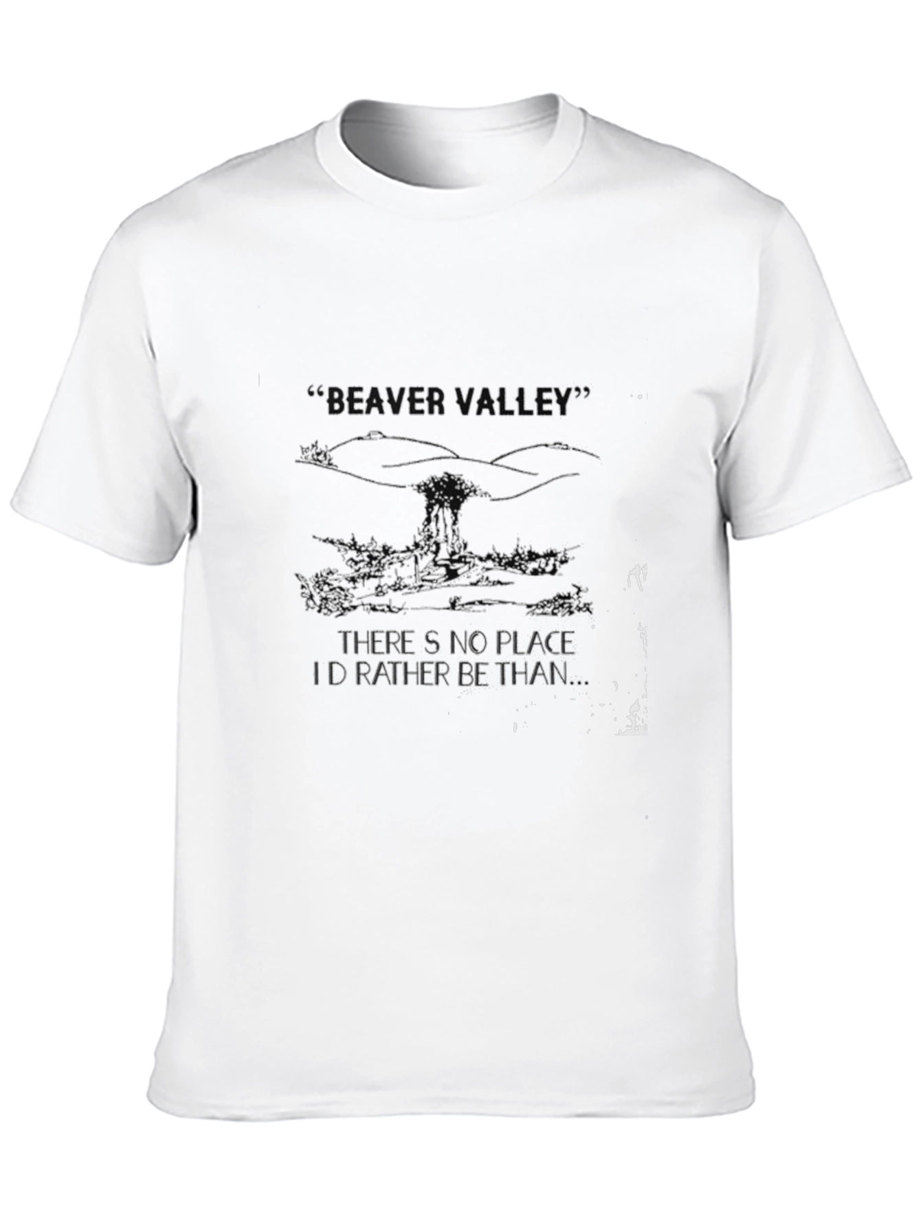 Beaver Valley Black Tee: Nature Lovers Delight