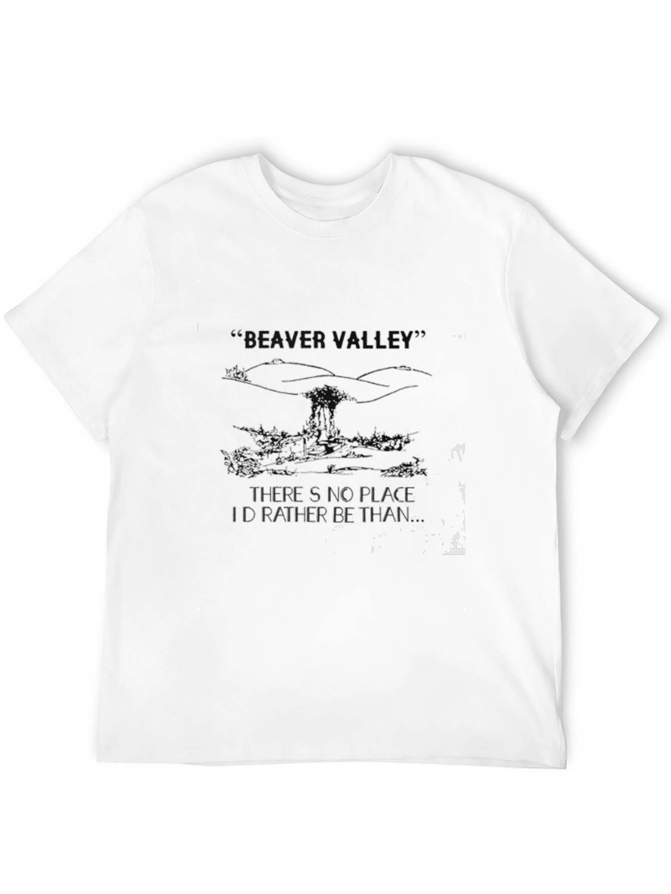 Beaver Valley Black Tee: Nature Lovers Delight
