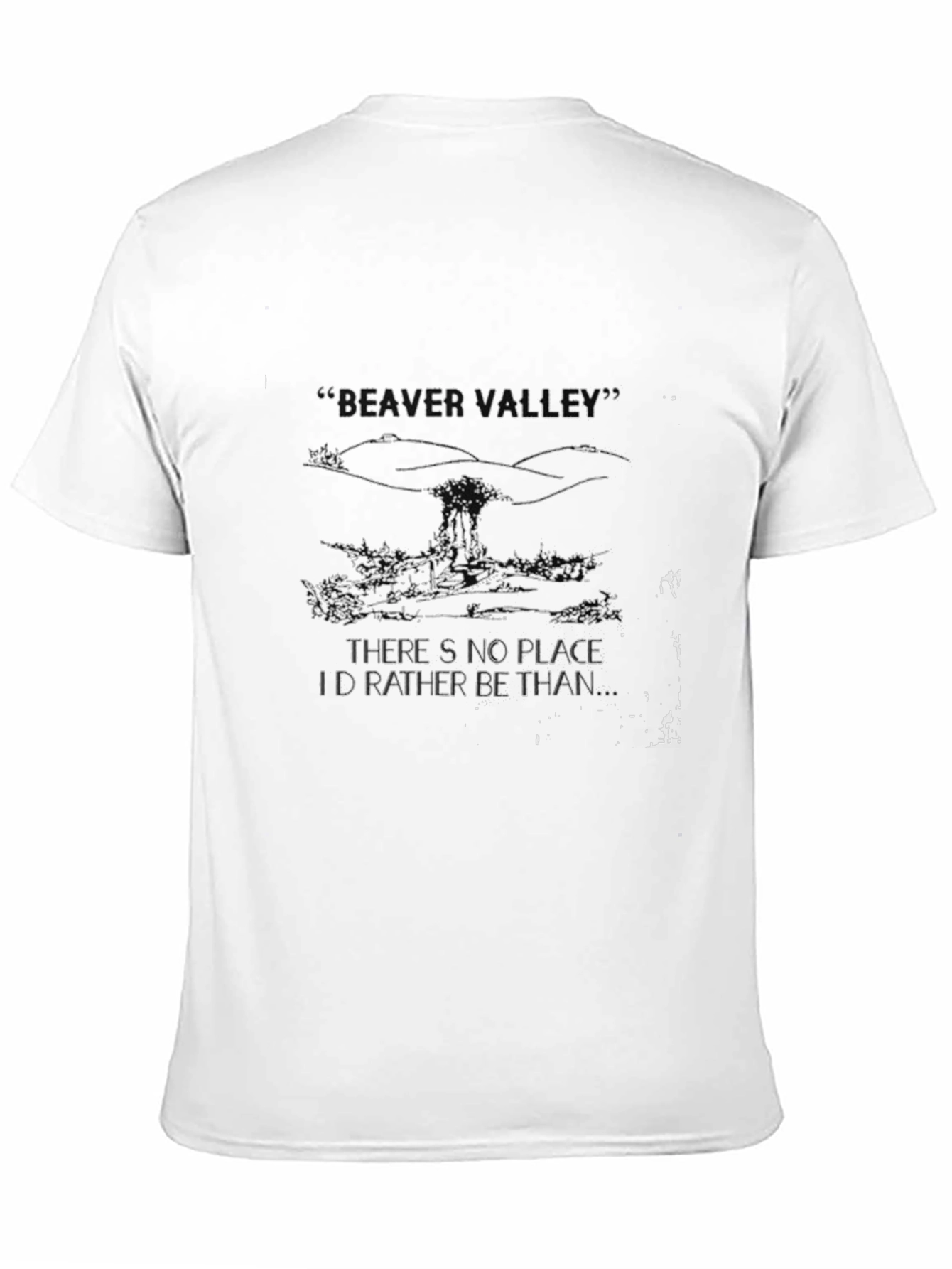 Beaver Valley Black Tee: Nature Lovers Delight