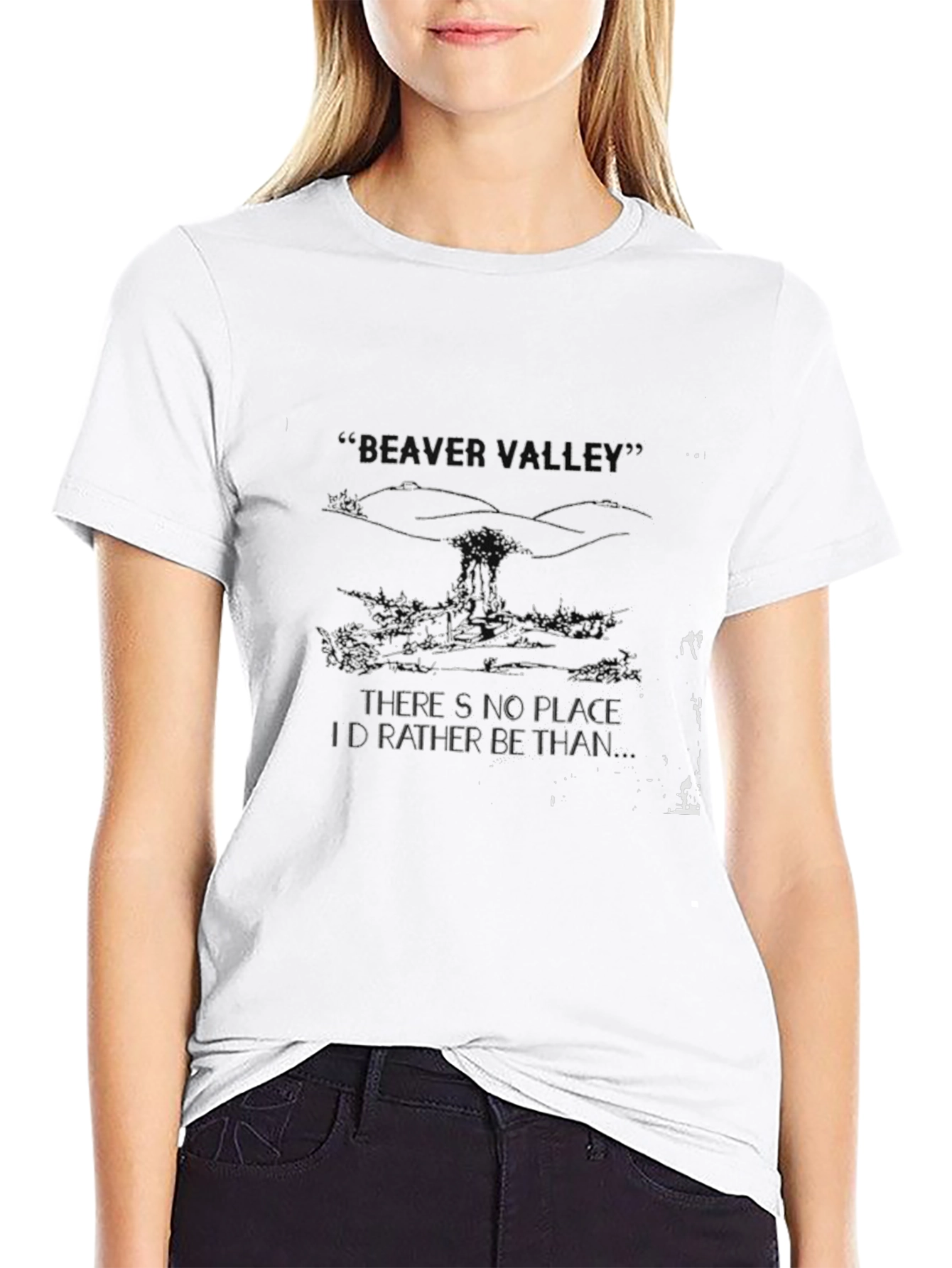 Beaver Valley Black Tee: Nature Lovers Delight