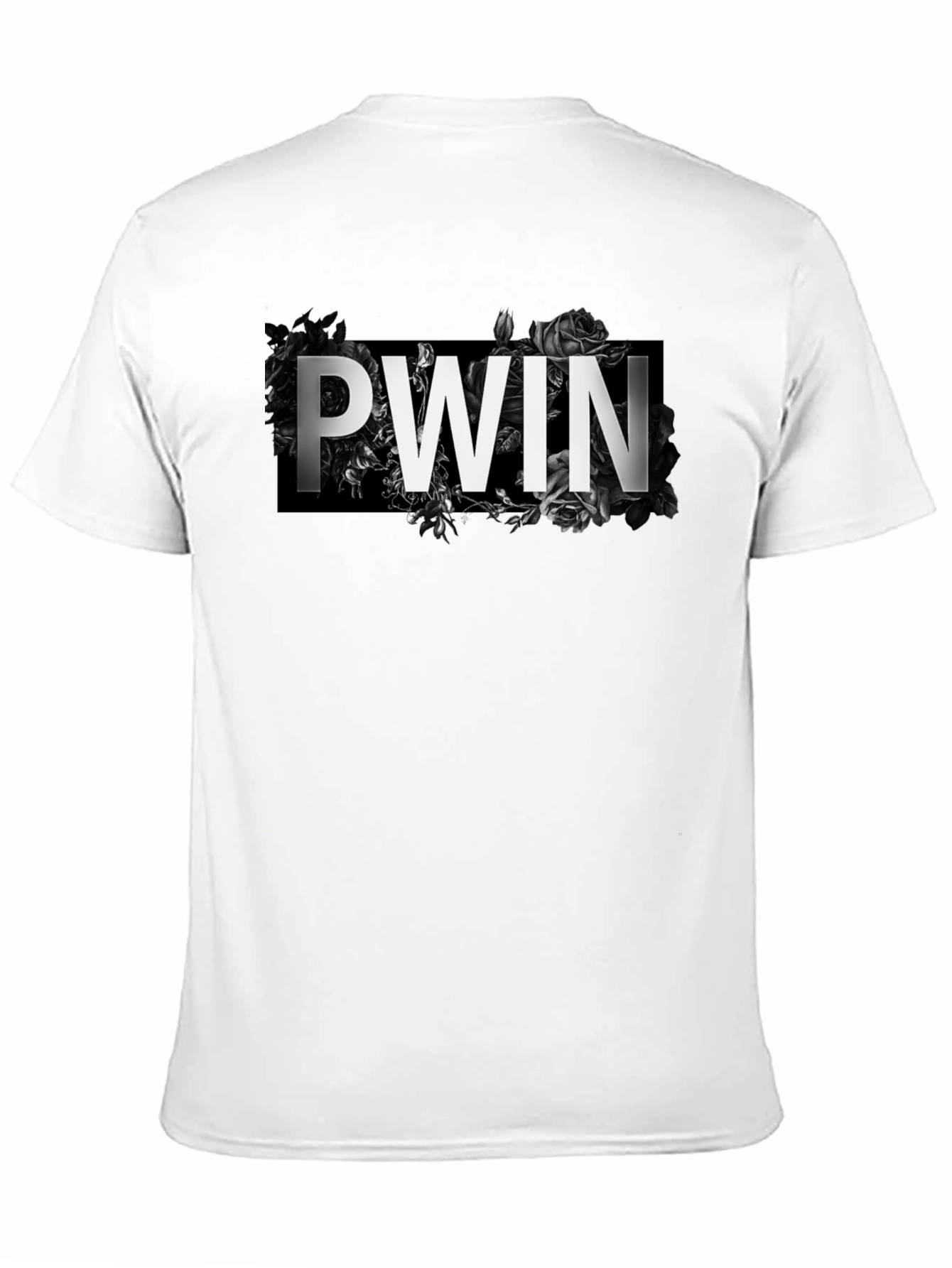 PWN Floral Graphic Print Black T-Shirt