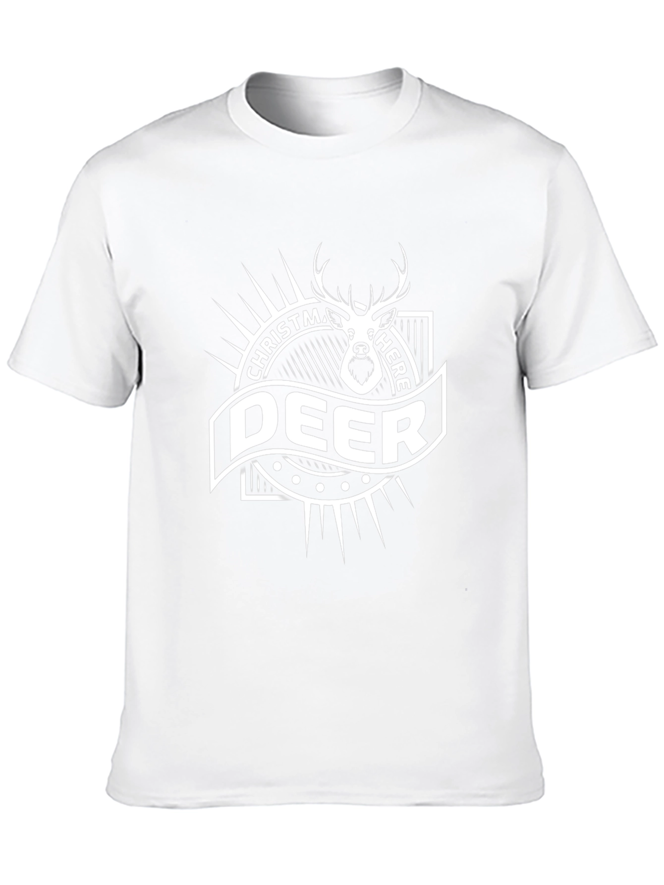 Christmas Deer Here Graphic Tee