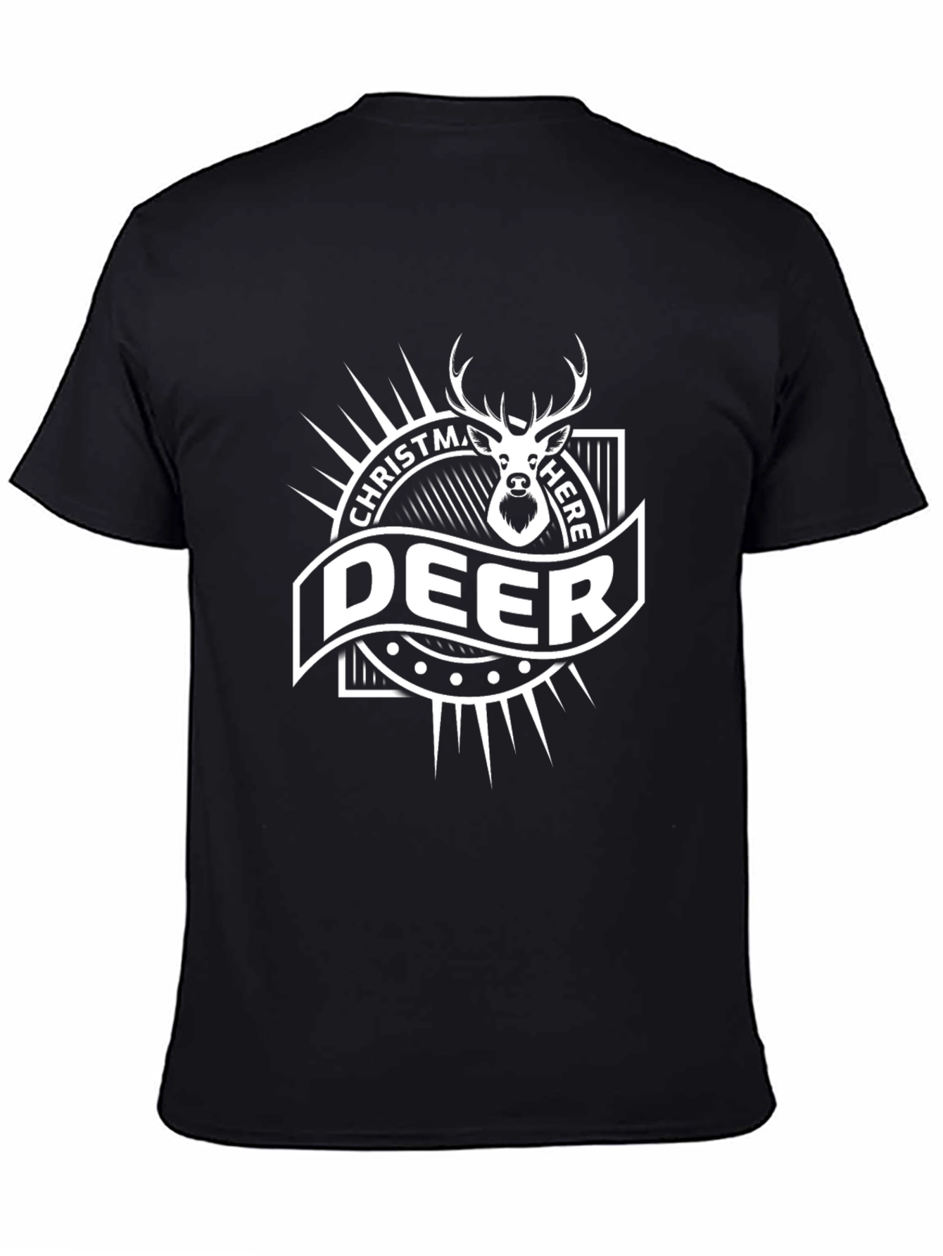 Christmas Deer Here Graphic Tee