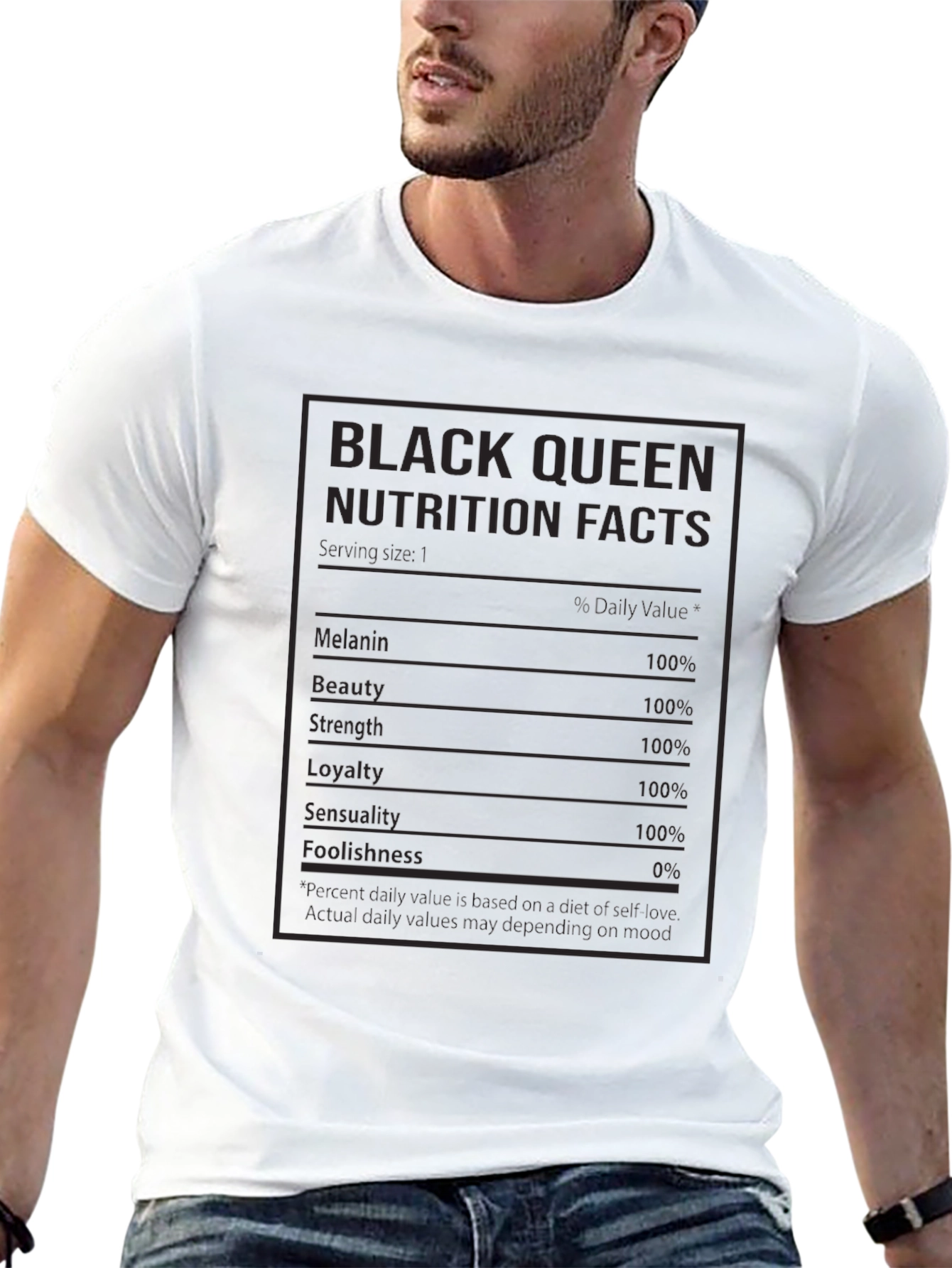 Black Queen Nutrition Facts T-Shirt