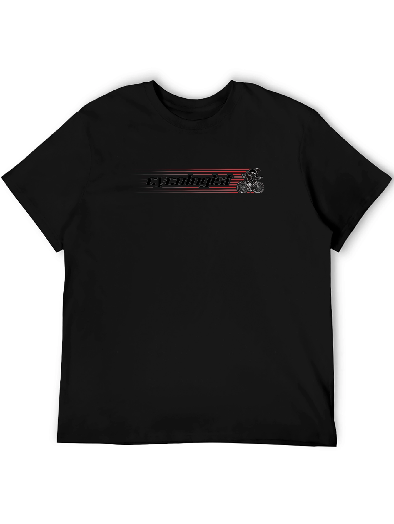 Cycologist Cyclist Black Graphic T-Shirt