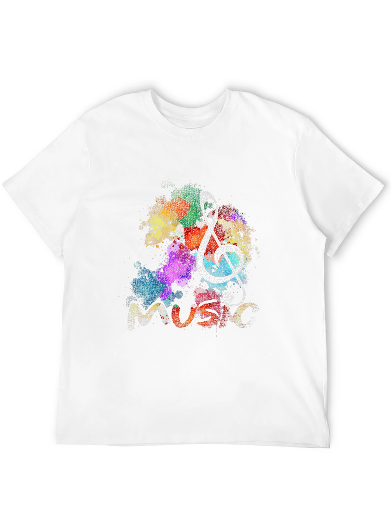 Music Note Graphic Black T-Shirt