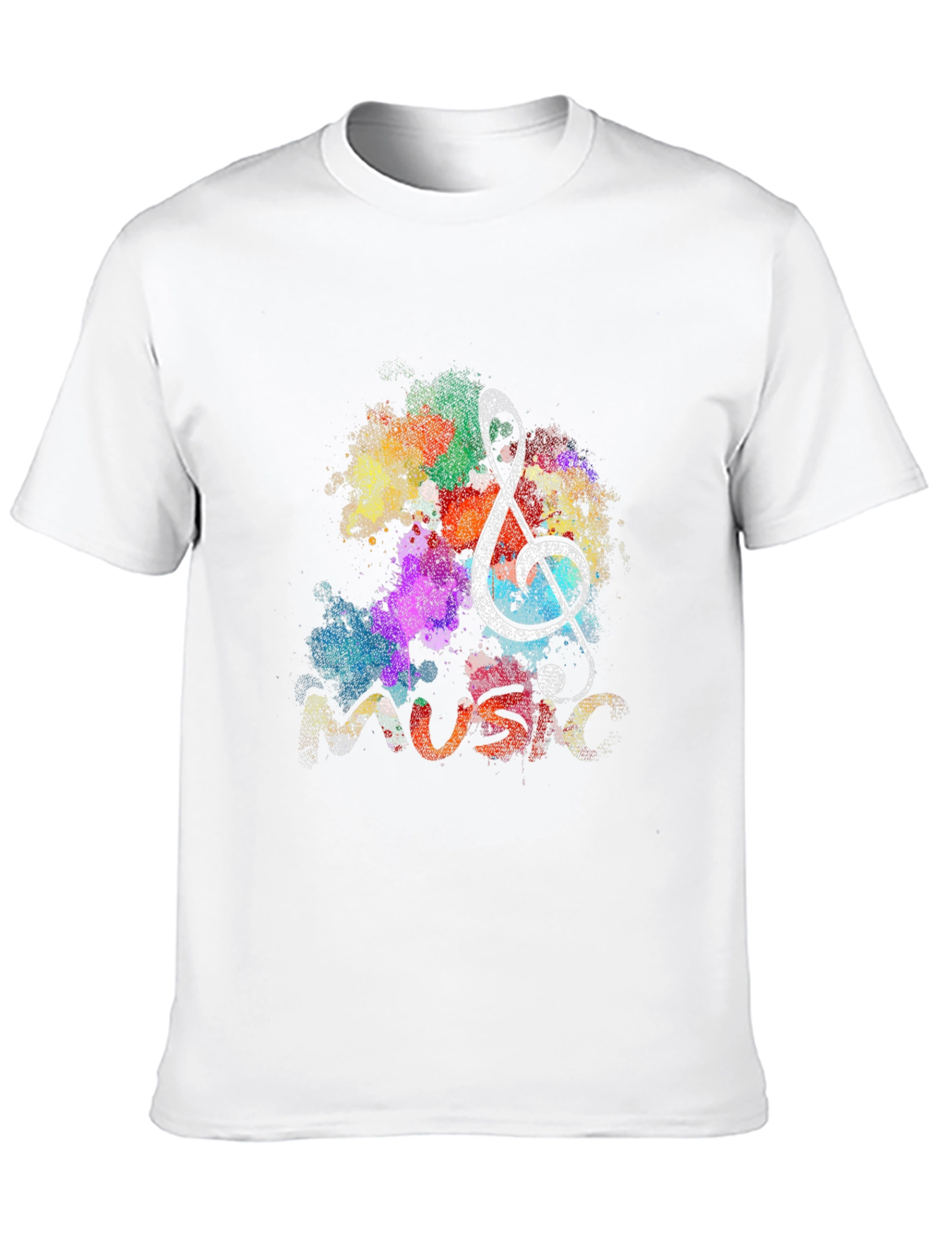 Music Note Graphic Black T-Shirt