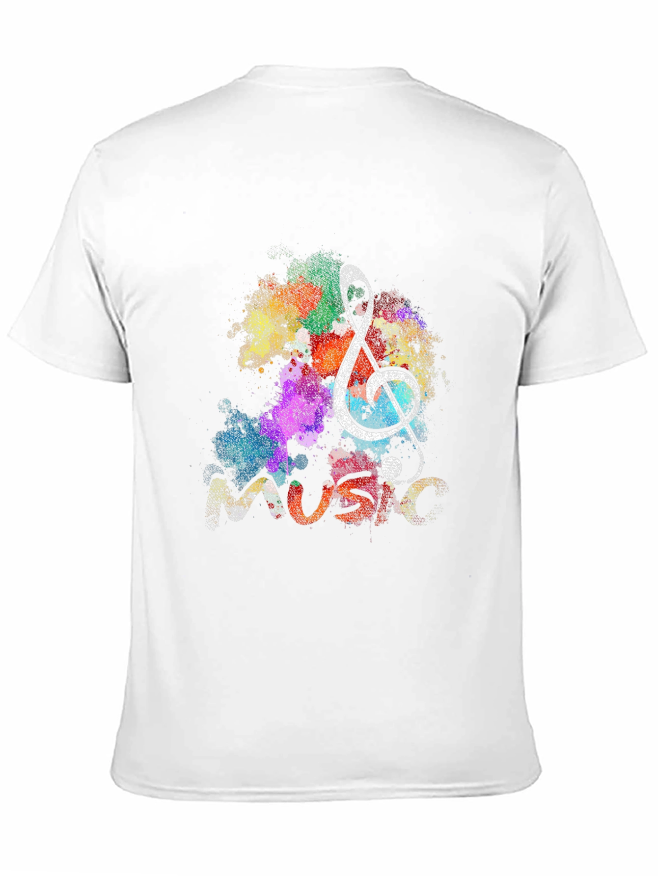 Music Note Graphic Black T-Shirt