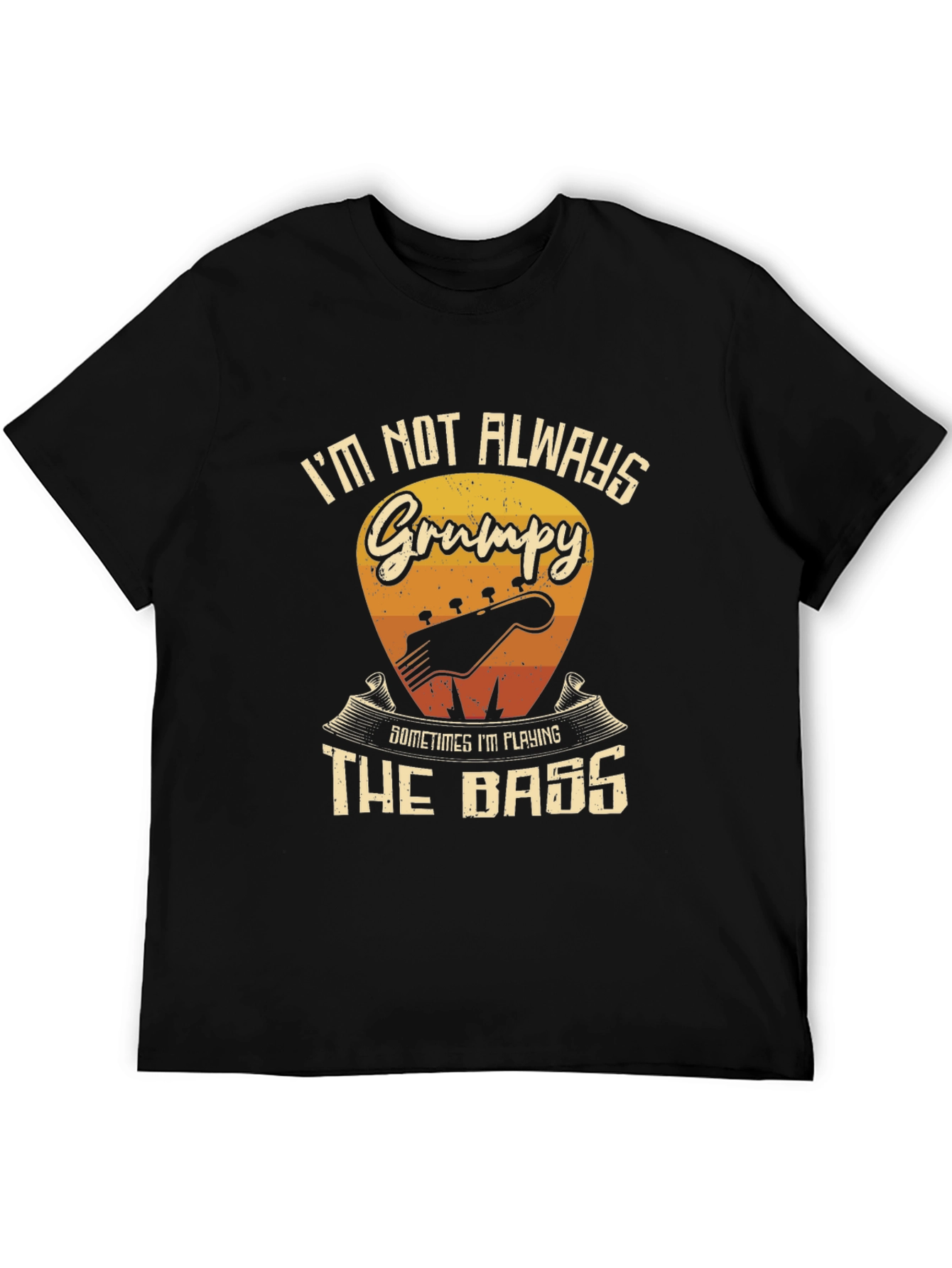 Grumpy Bass Player Graphic T-Shirt