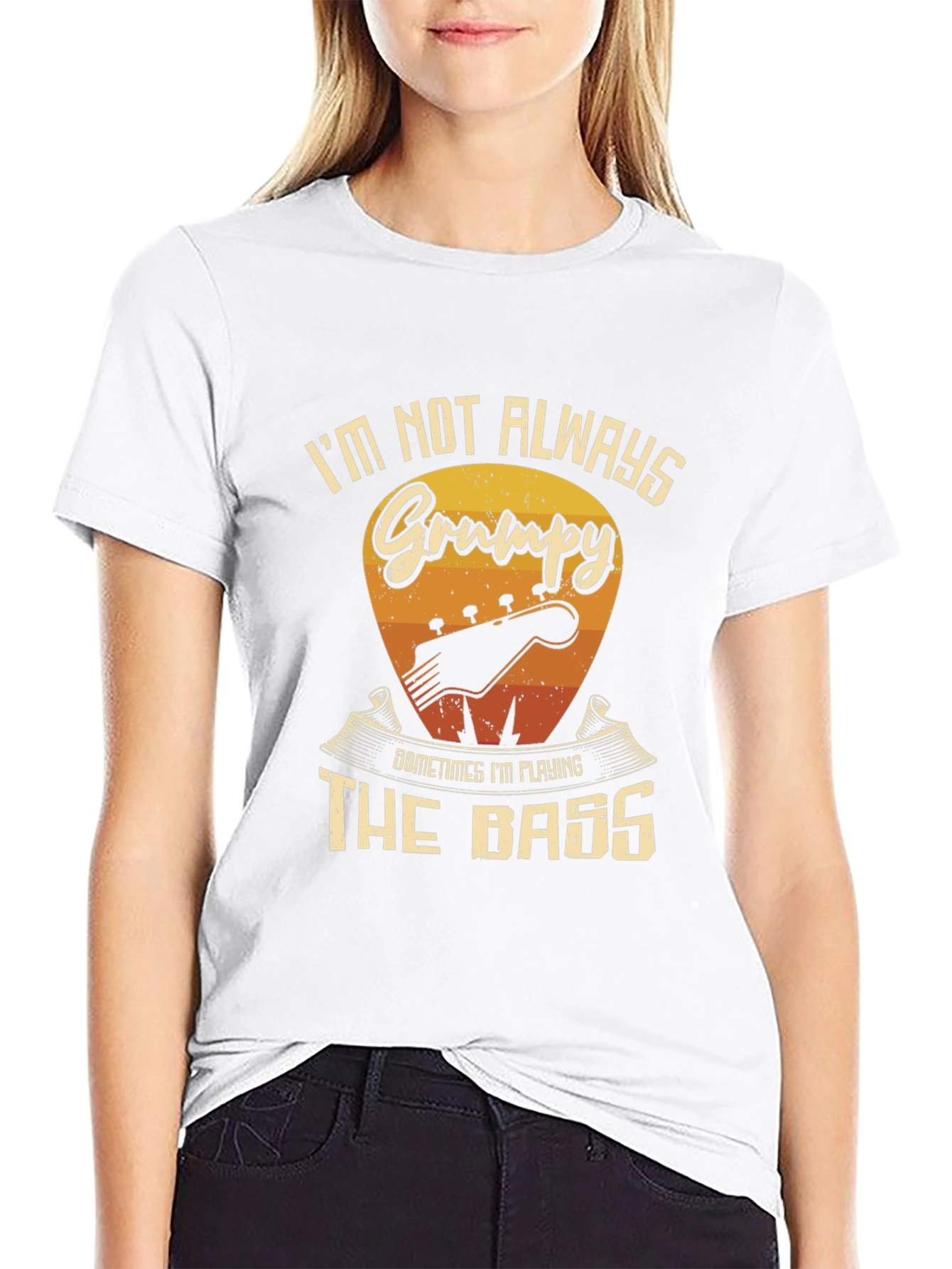 Grumpy Bass Player Graphic T-Shirt