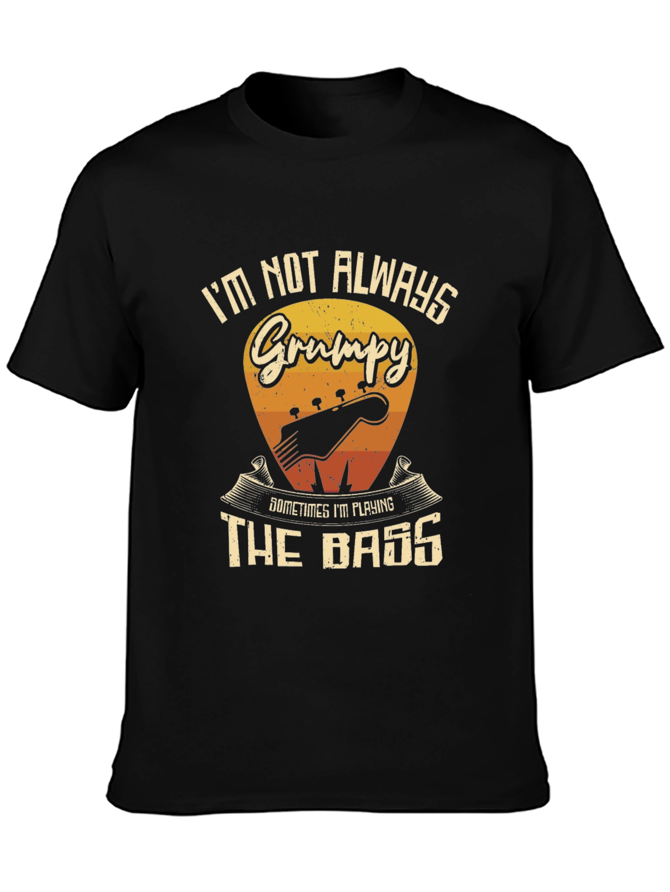 Grumpy Bass Player Graphic T-Shirt