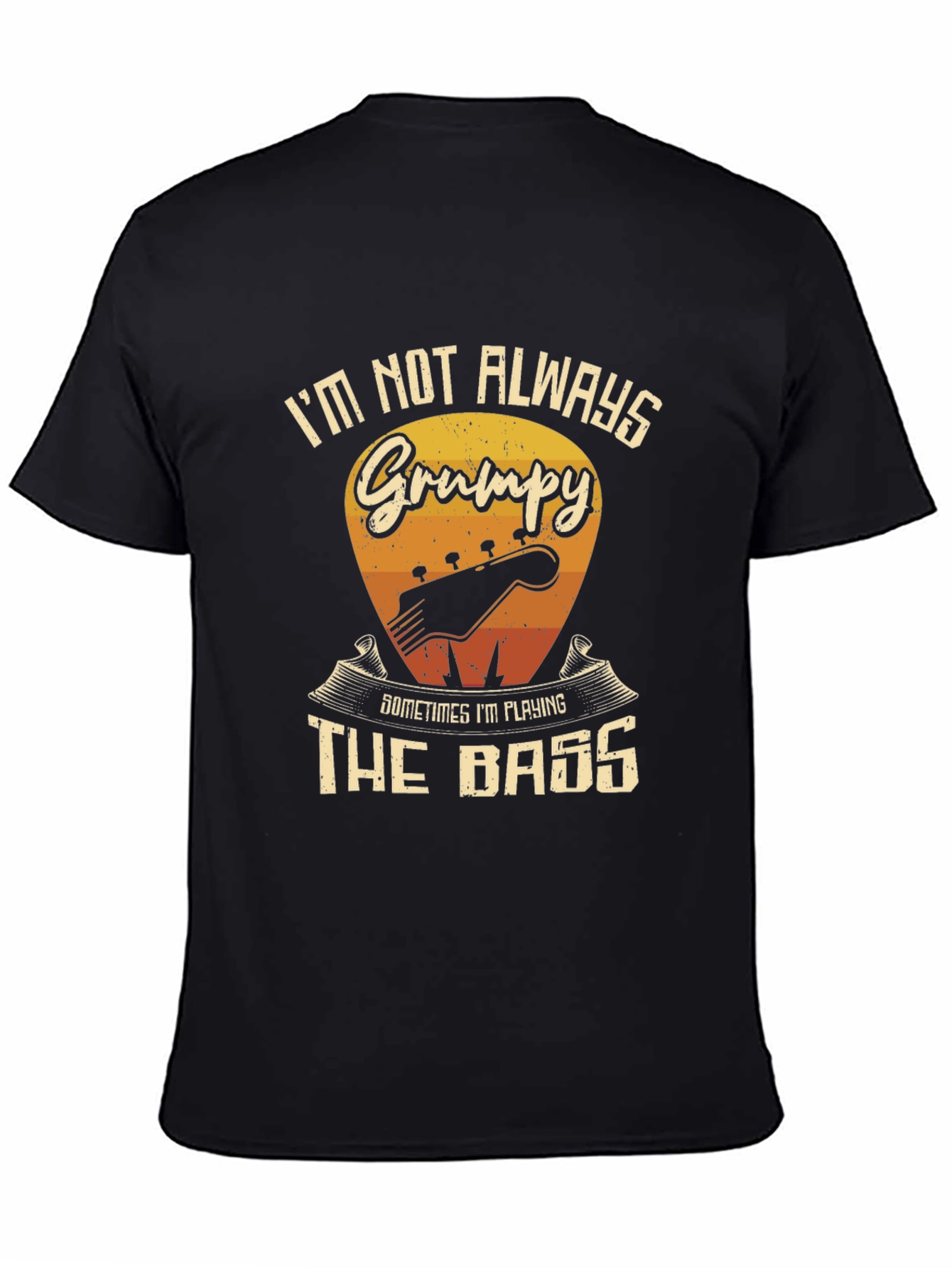 Grumpy Bass Player Graphic T-Shirt