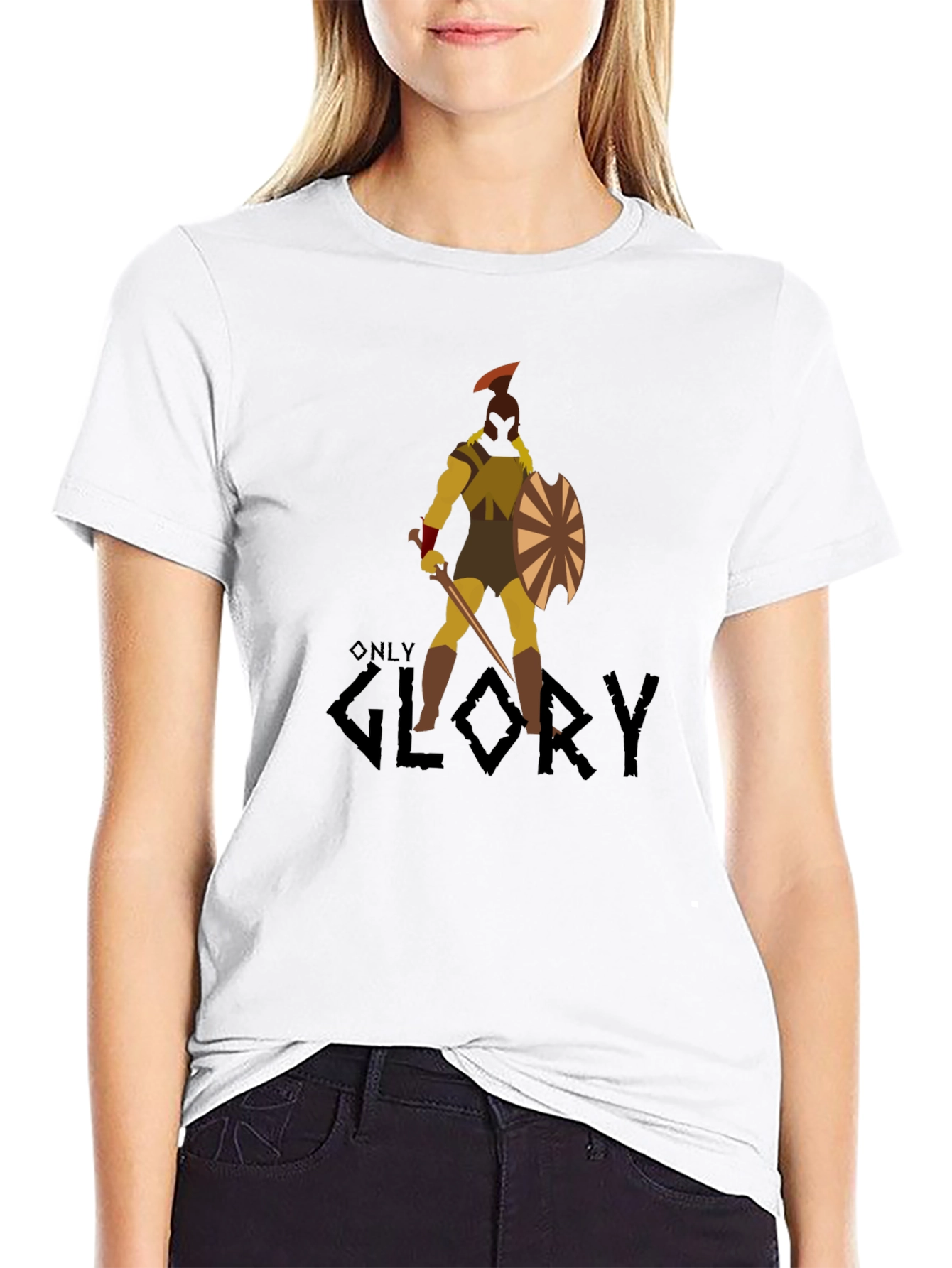 Warrior Graphic Black T-Shirt