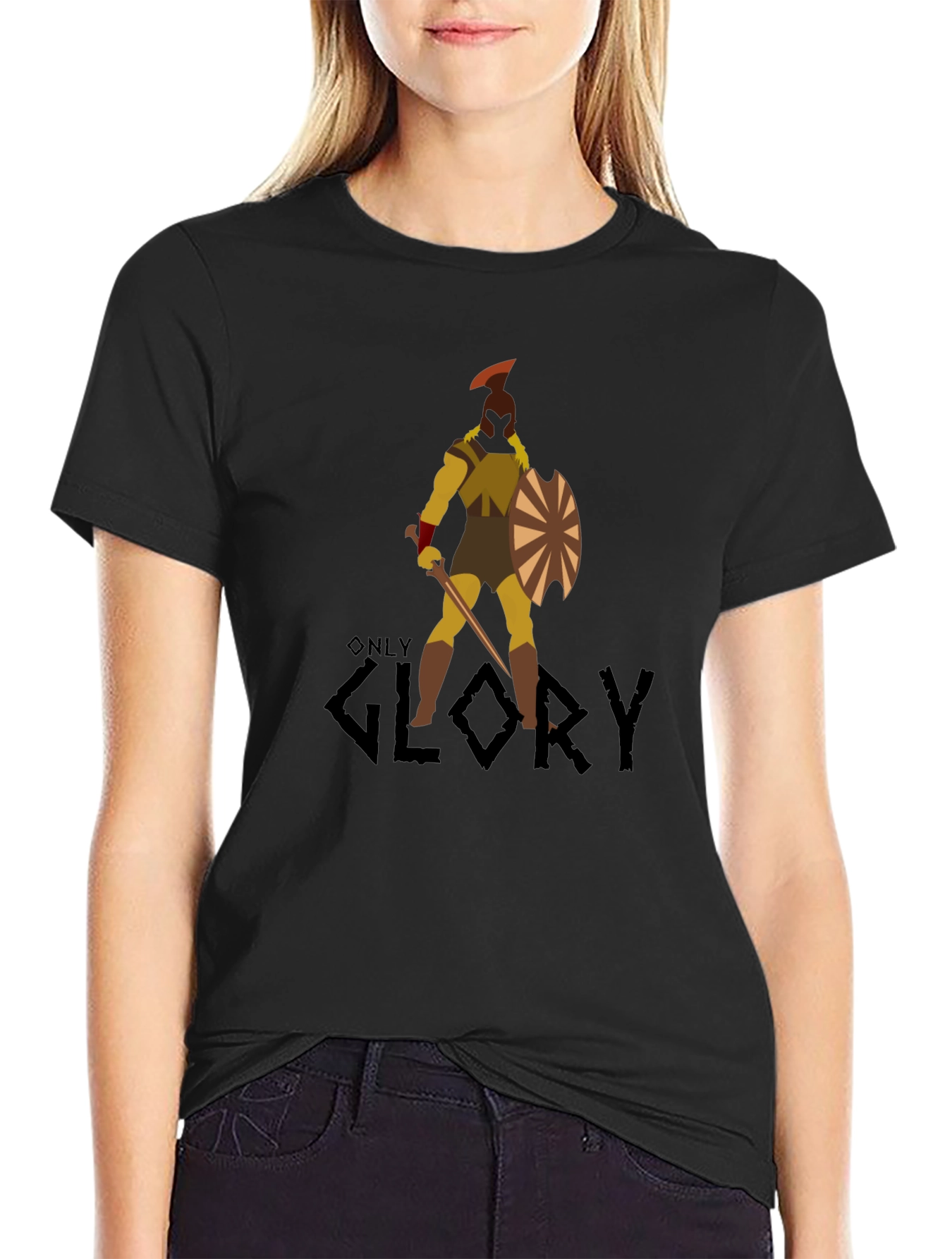 Warrior Graphic Black T-Shirt