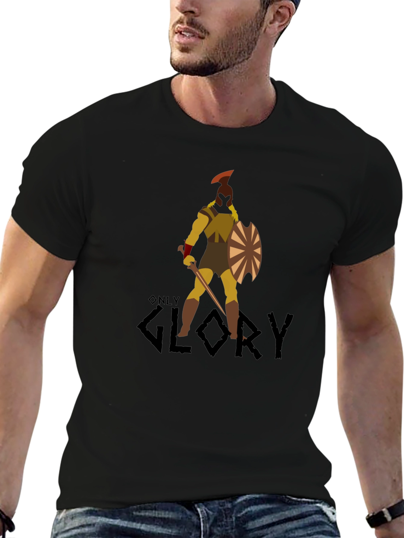 Warrior Graphic Black T-Shirt