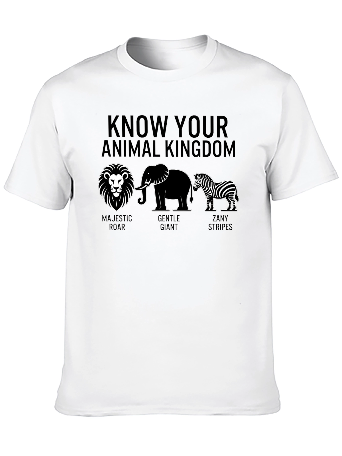 Animal Kingdom Graphic Tee - Majestic Gentle Zany
