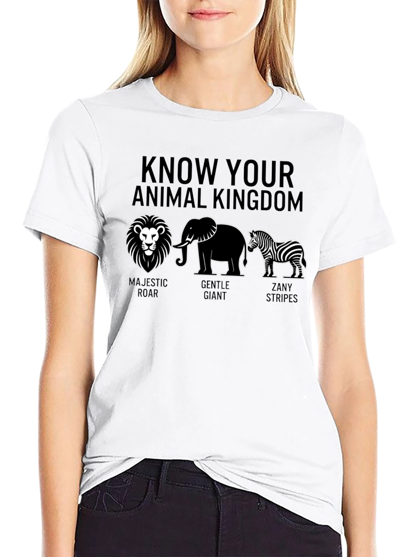 Animal Kingdom Graphic Tee - Majestic Gentle Zany