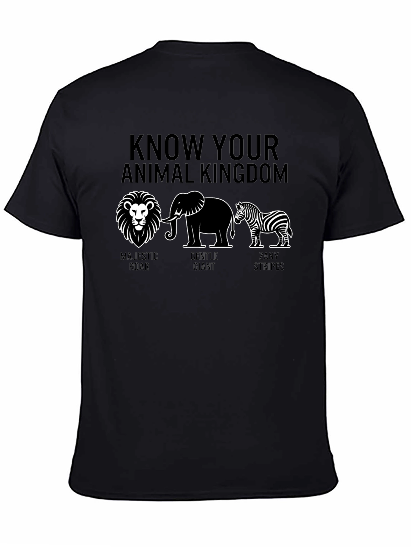 Animal Kingdom Graphic Tee - Majestic Gentle Zany