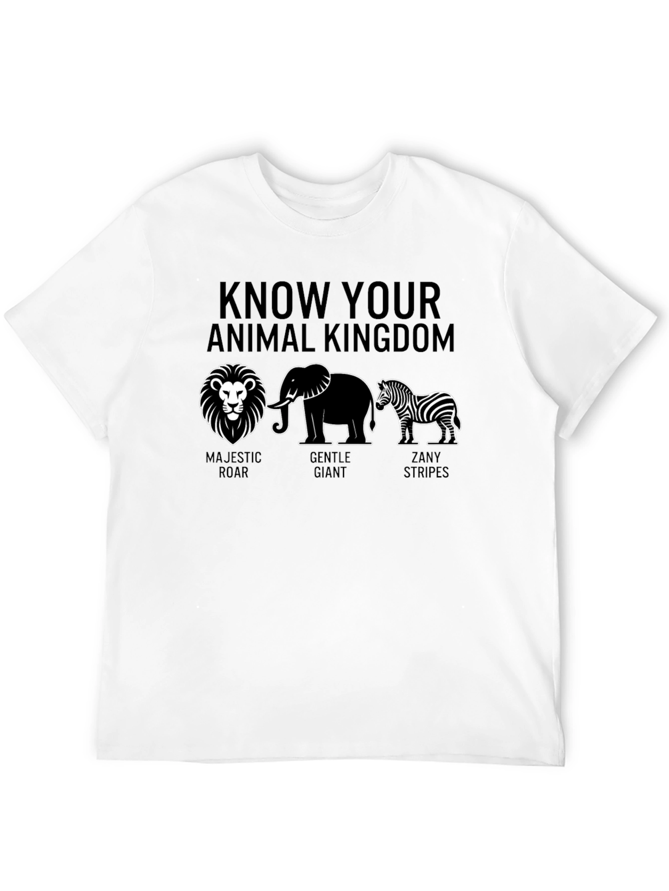 Animal Kingdom Graphic Tee - Majestic Gentle Zany