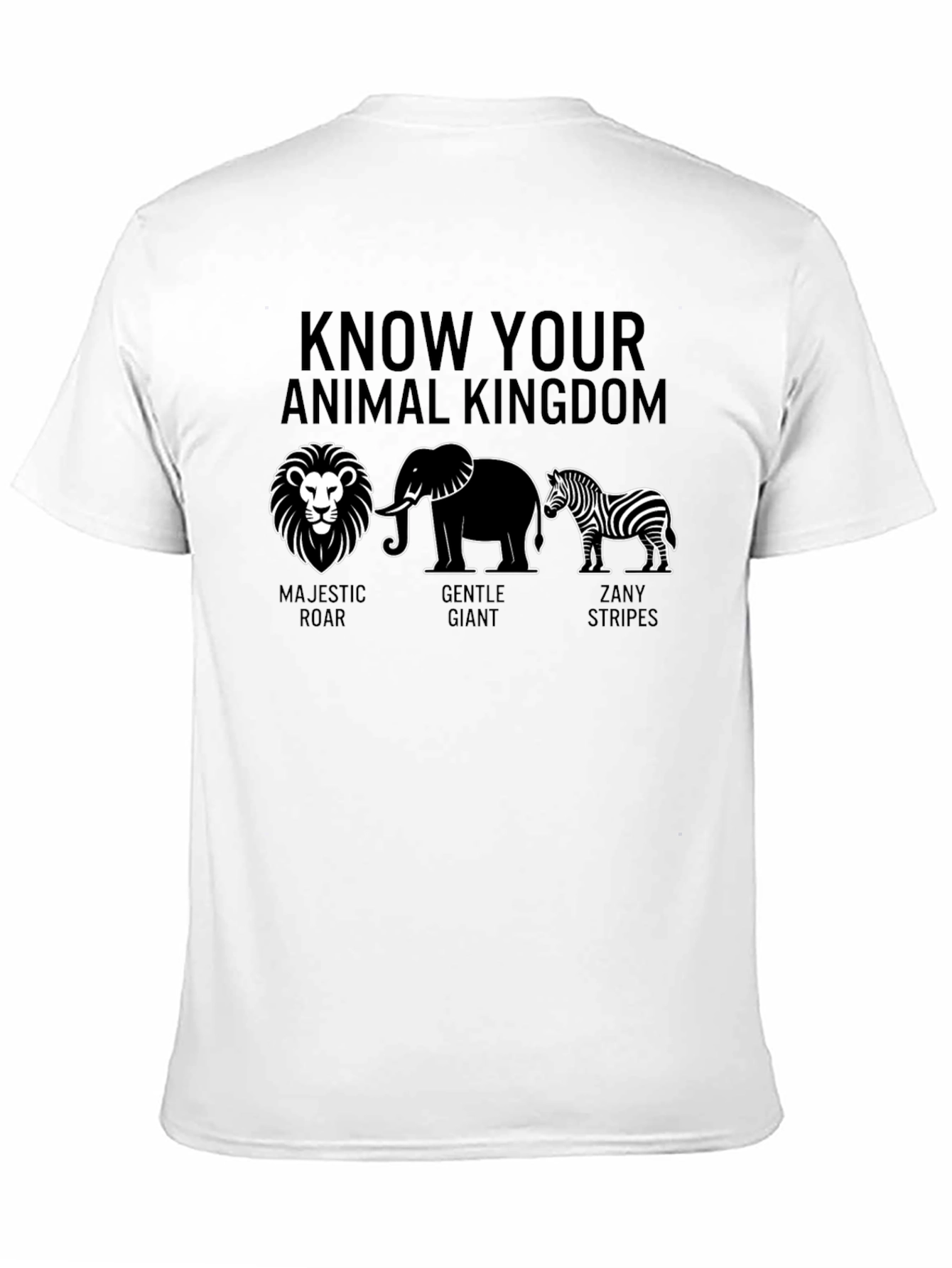 Animal Kingdom Graphic Tee - Majestic Gentle Zany