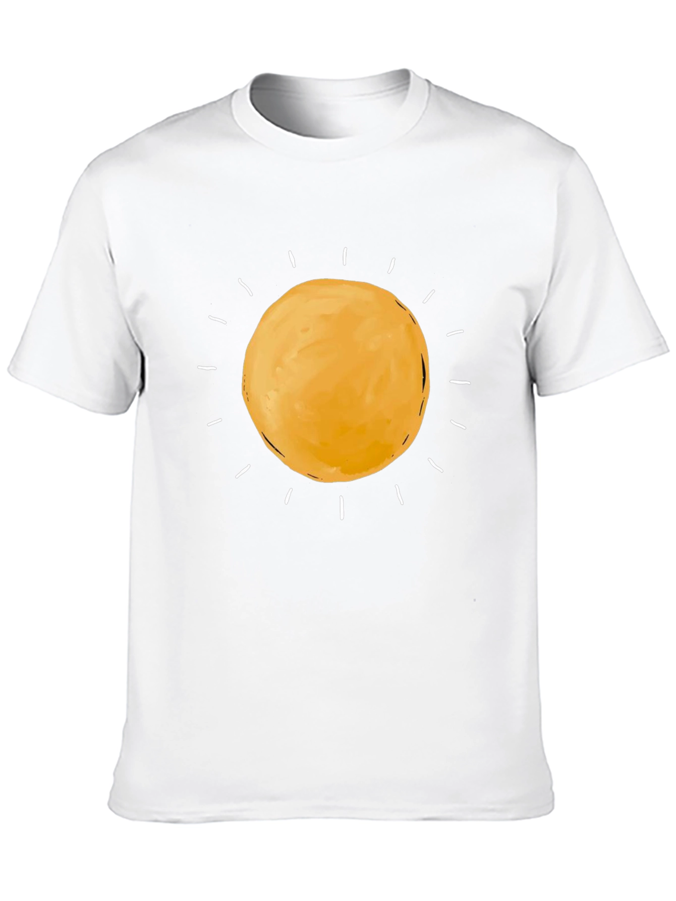 Sunny Day Graphic Tee - Black Cotton T-Shirt
