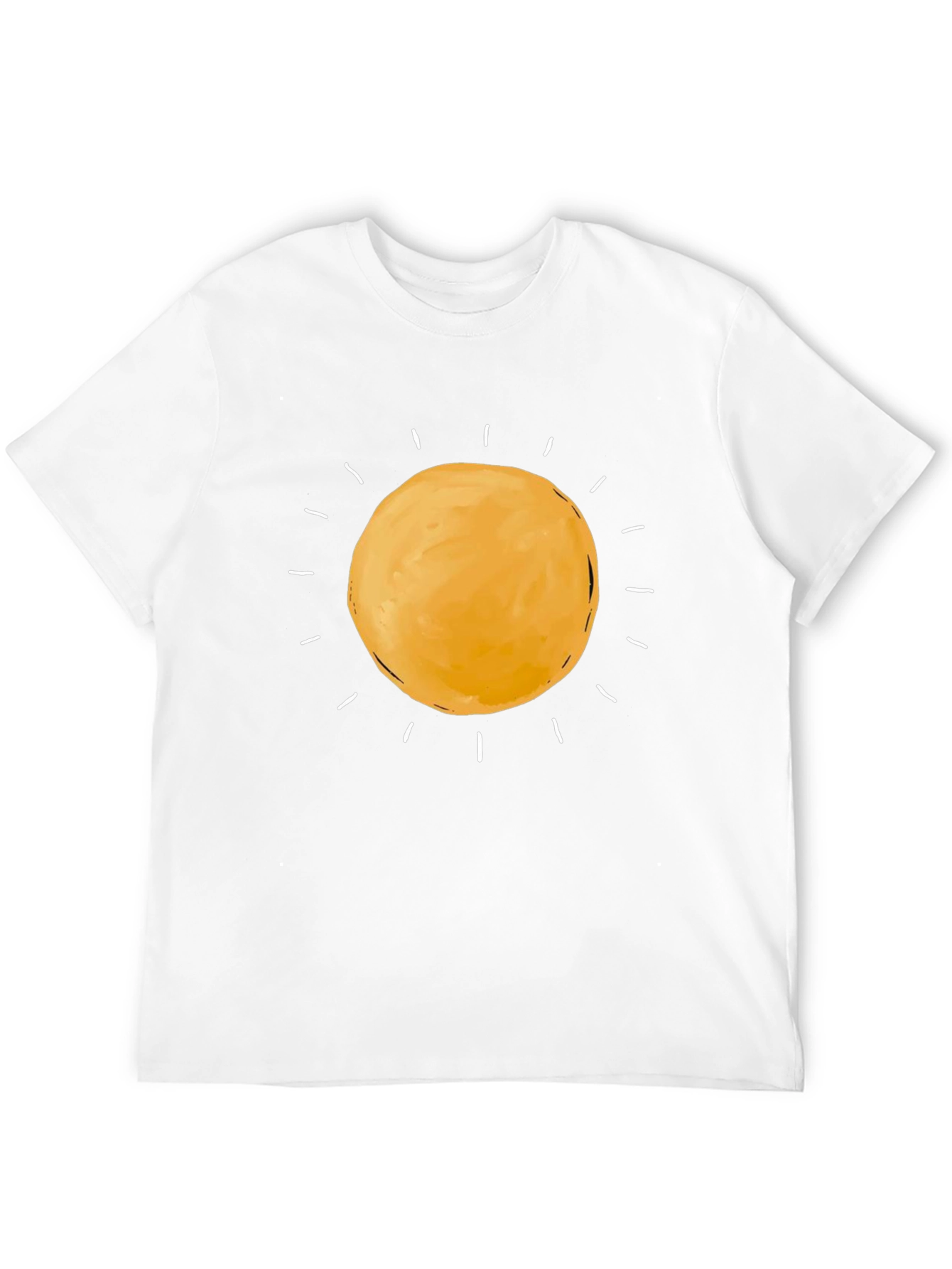 Sunny Day Graphic Tee - Black Cotton T-Shirt