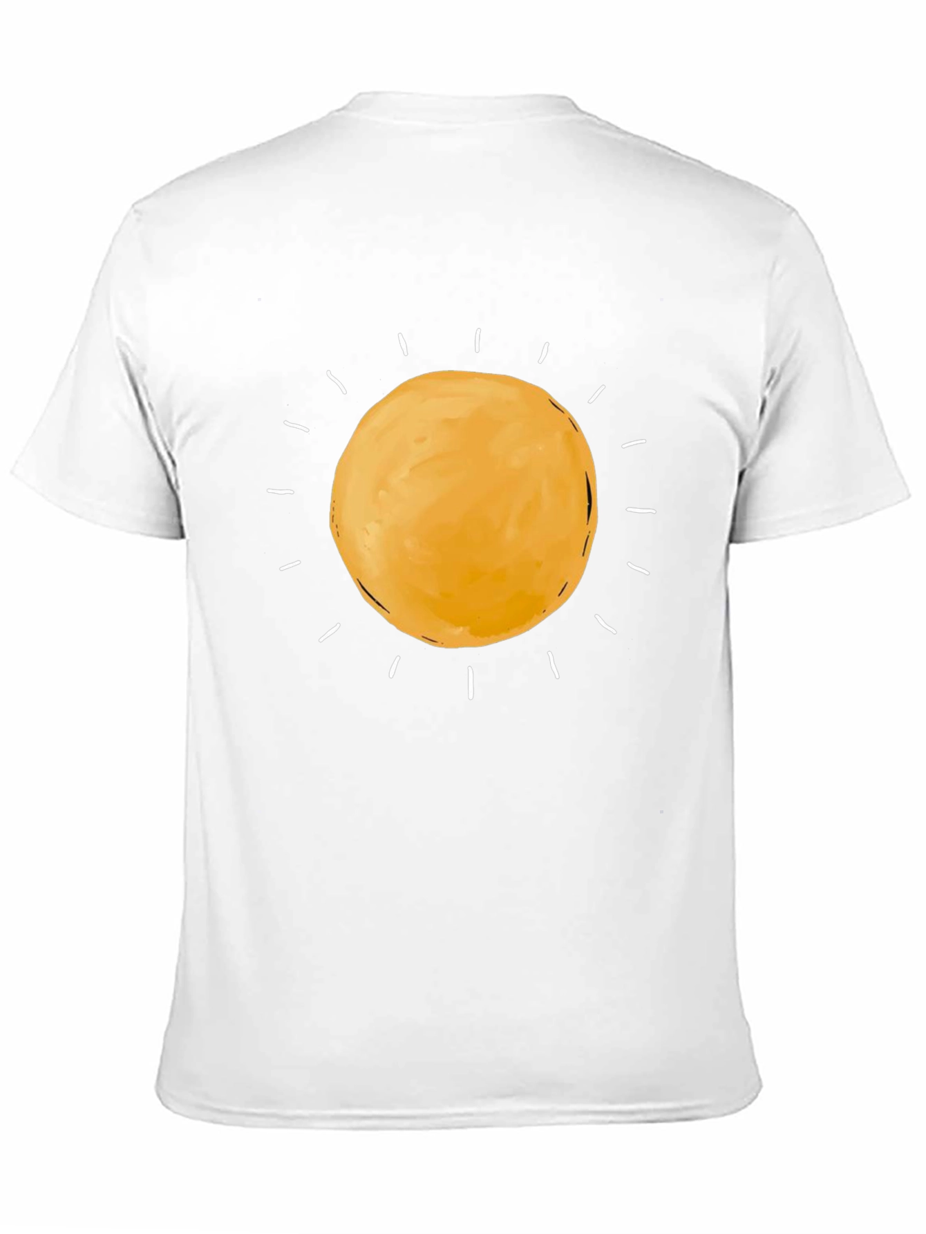 Sunny Day Graphic Tee - Black Cotton T-Shirt
