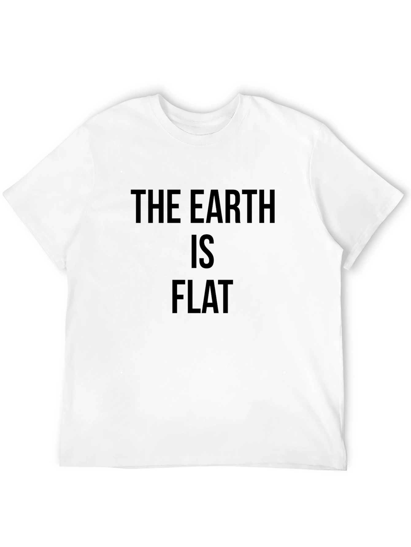 The Earth Is Flat Funny Graphic Tee