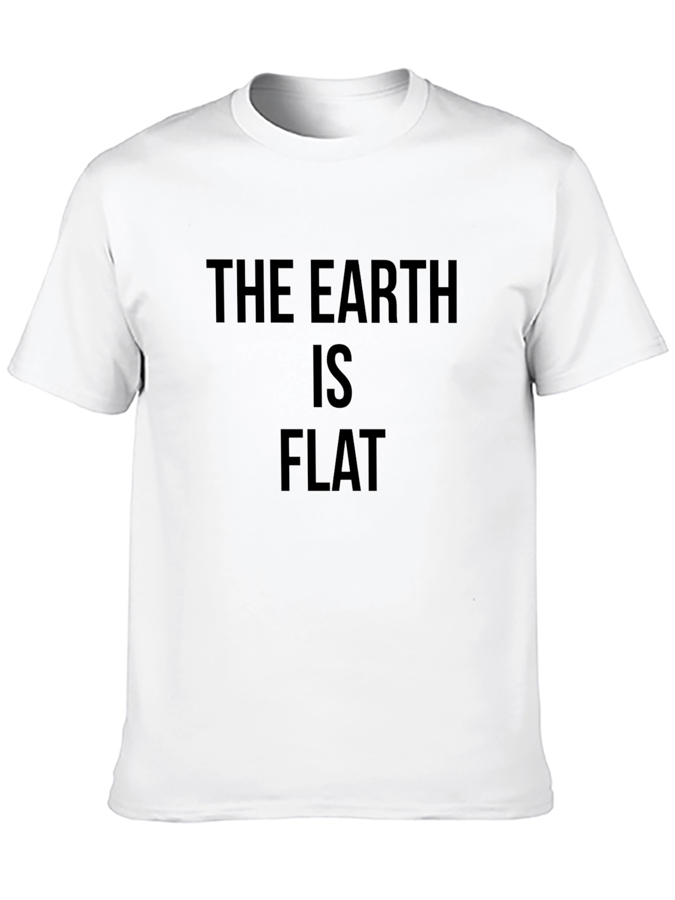 The Earth Is Flat Funny Graphic Tee