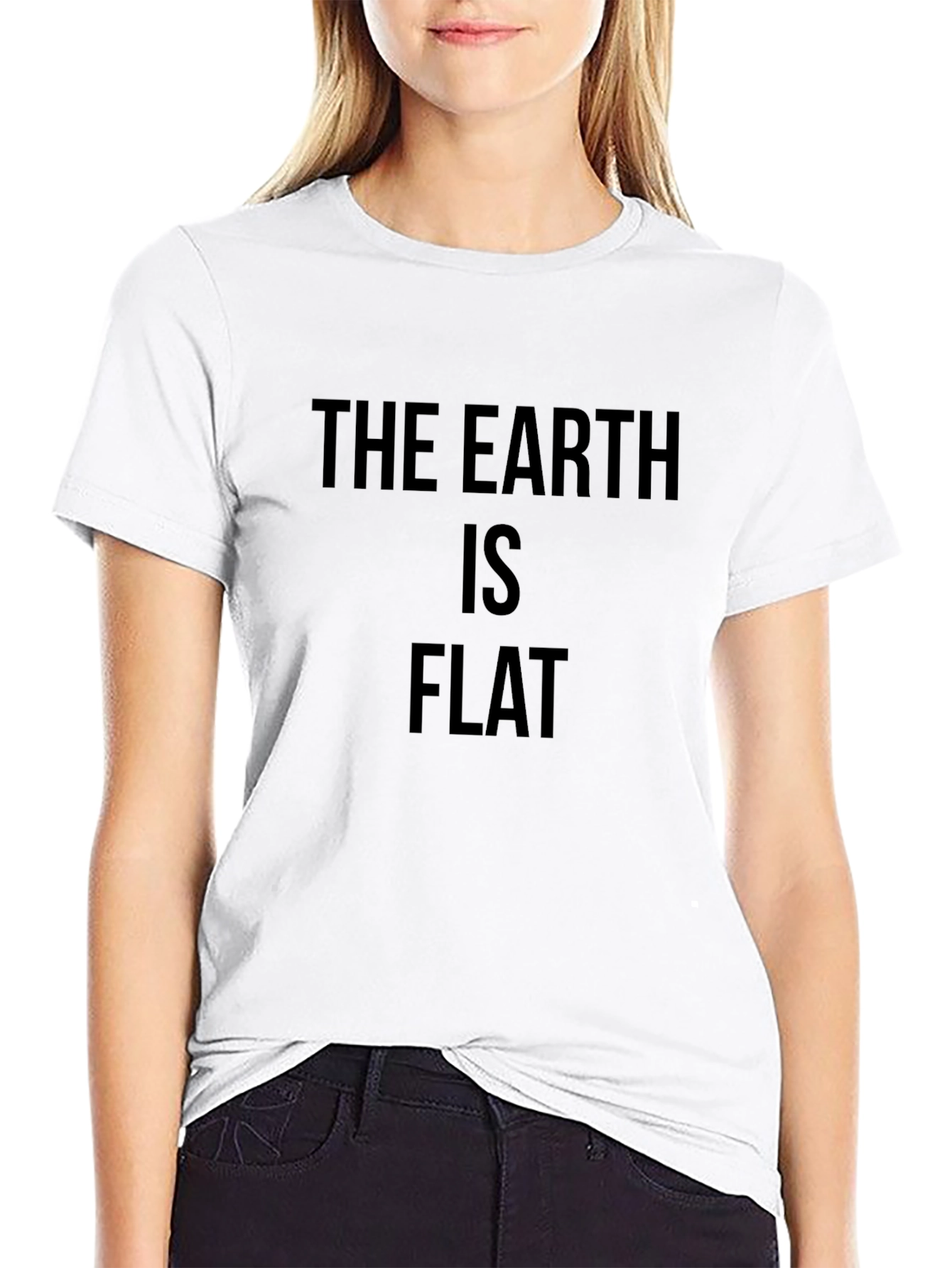 The Earth Is Flat Funny Graphic Tee