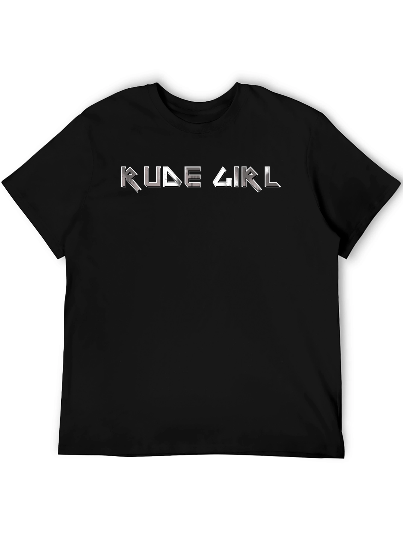 Rude Girl Graphic T-Shirt - Black