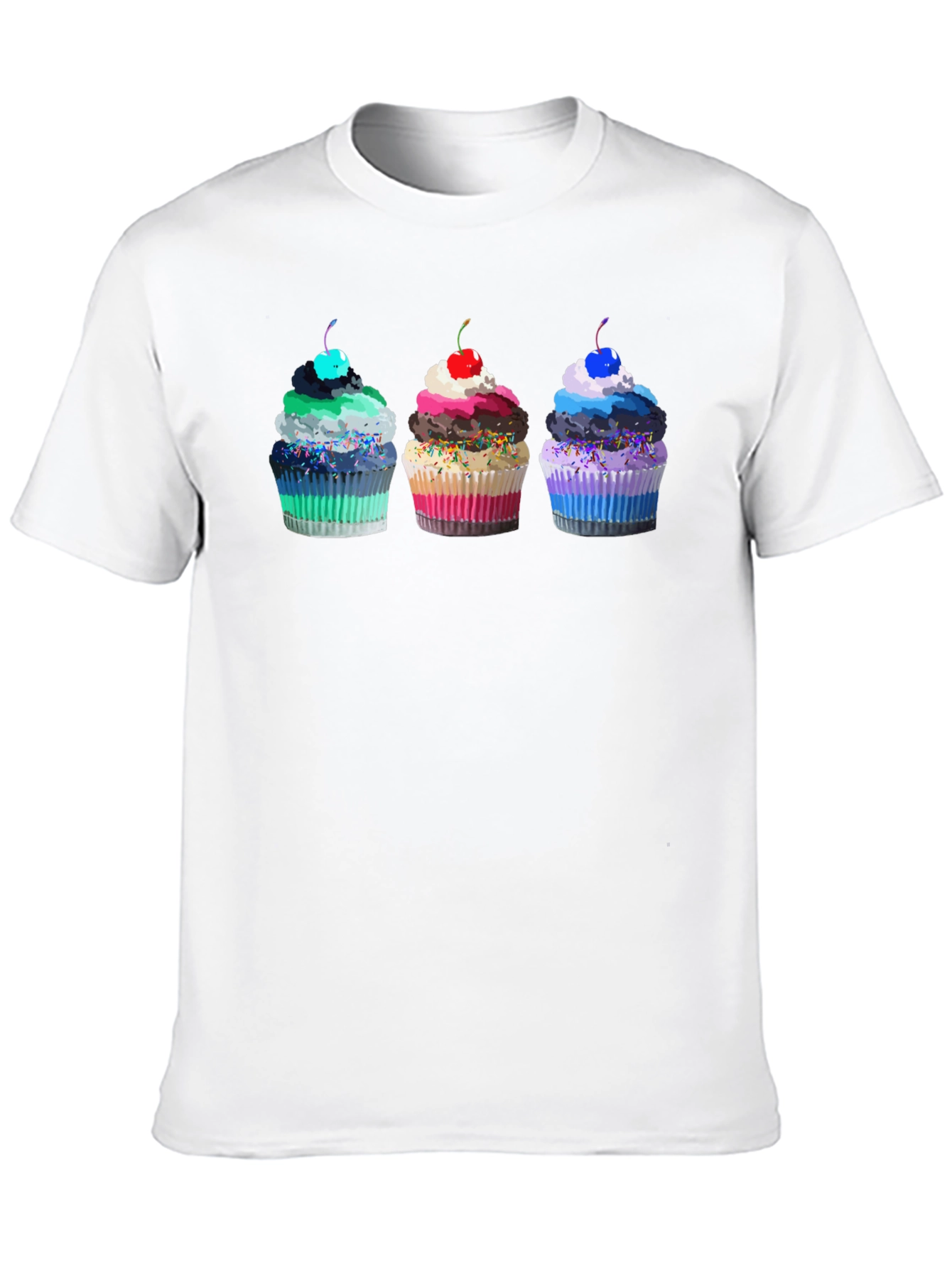 Cupcake Graphic Black T-Shirt