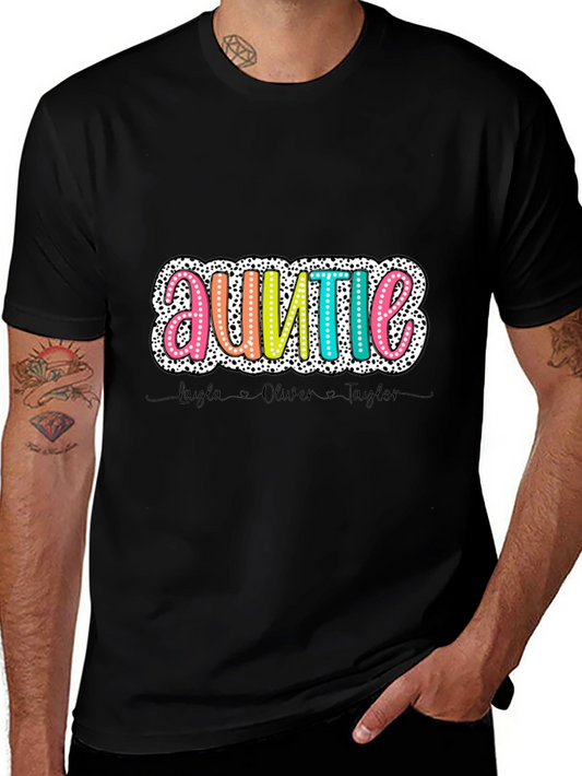 Personalized Auntie T-Shirt with Names