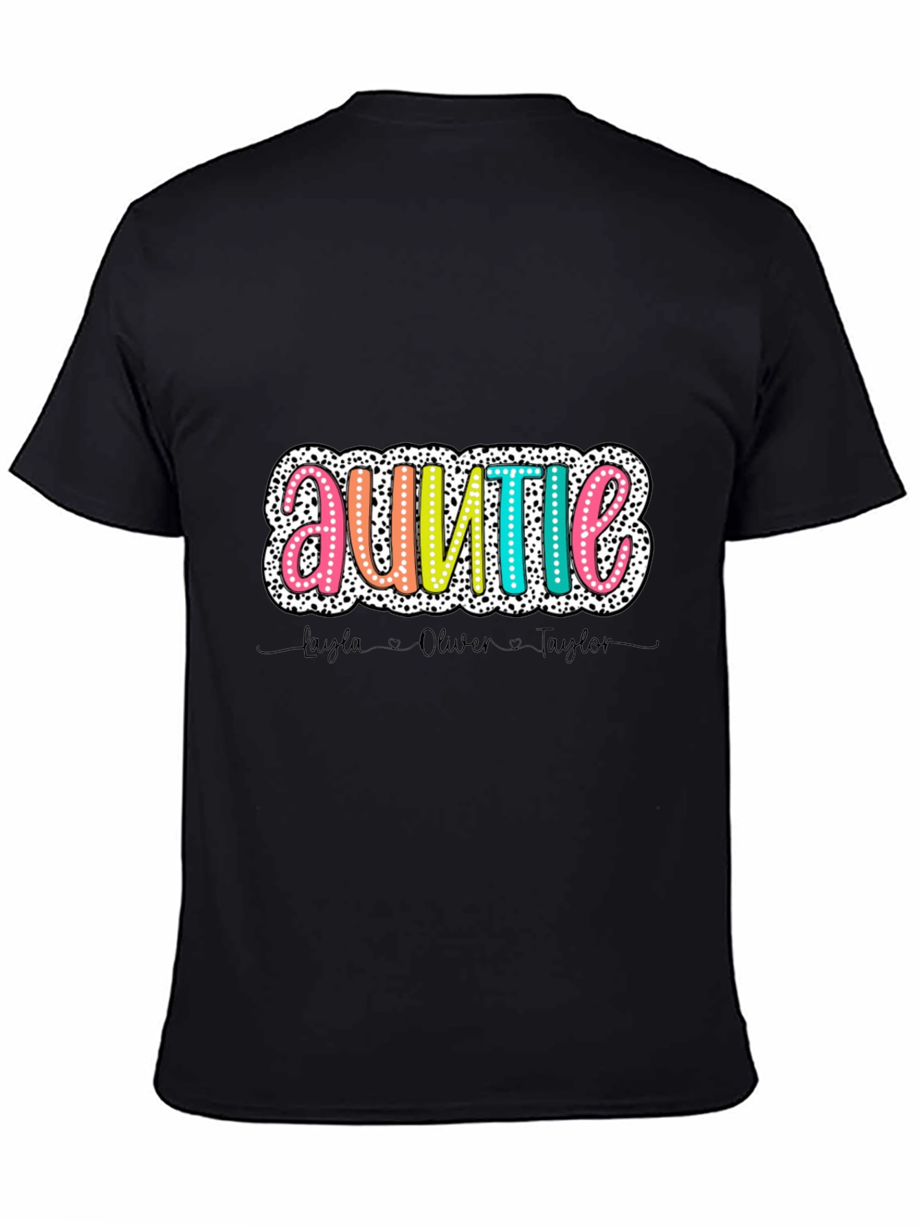 Personalized Auntie T-Shirt with Names