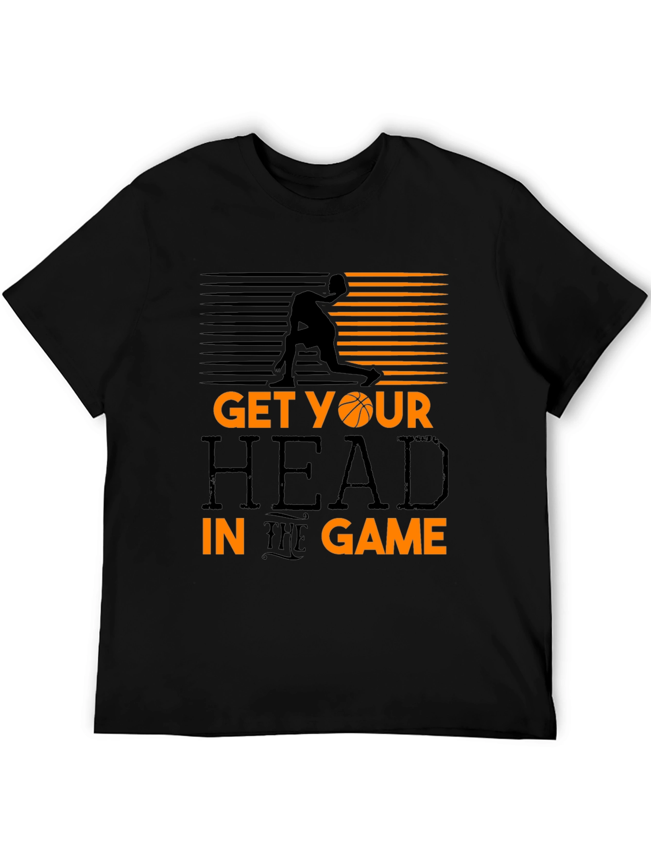 Get Your Head in the Game Black T-Shirt