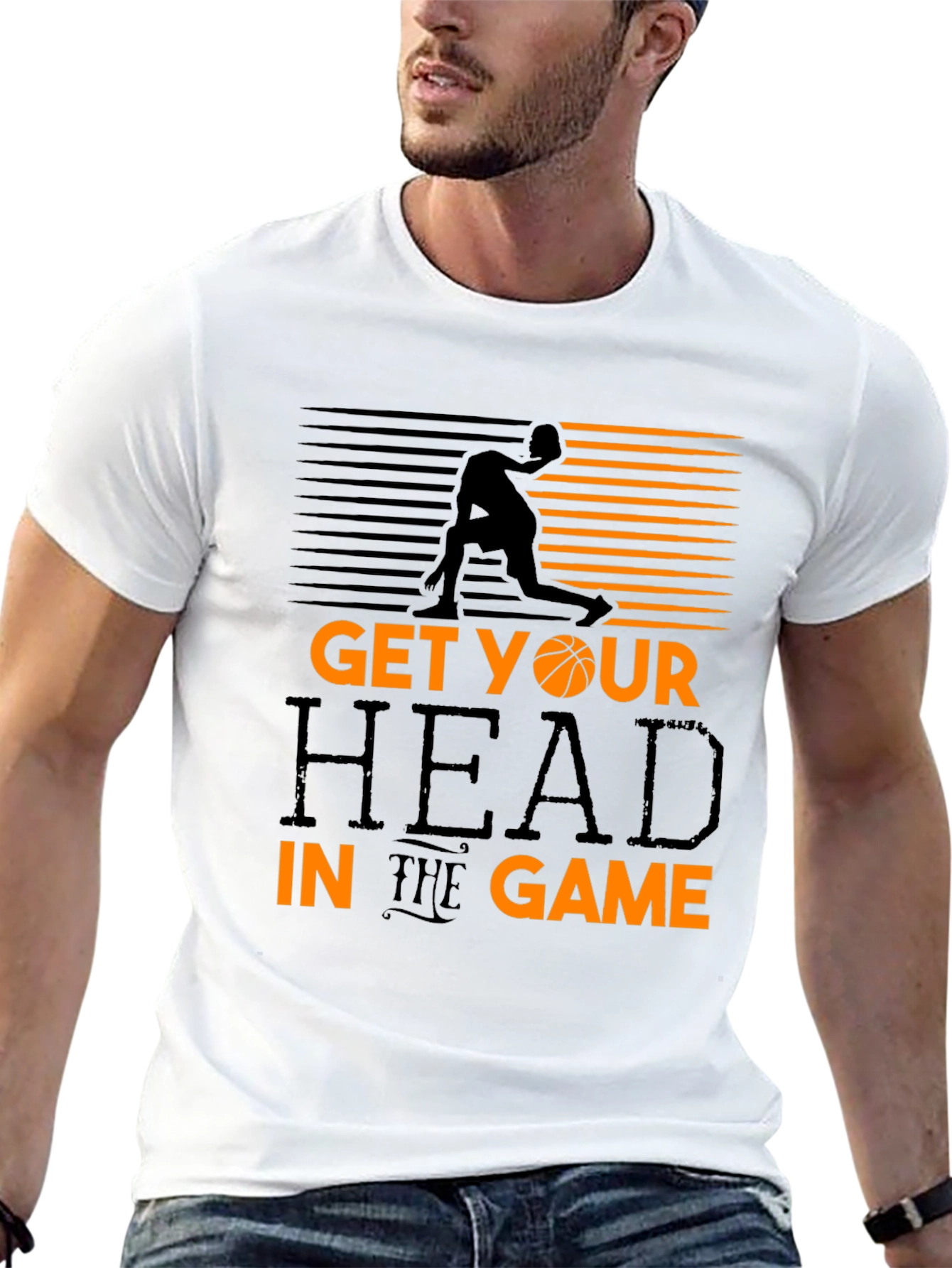 Get Your Head in the Game Black T-Shirt