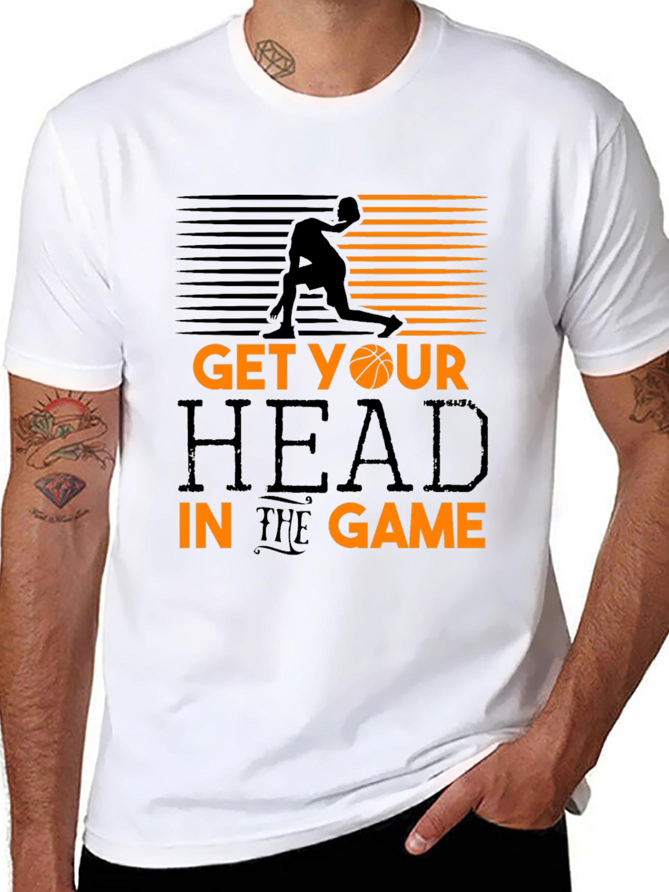 Get Your Head in the Game Black T-Shirt