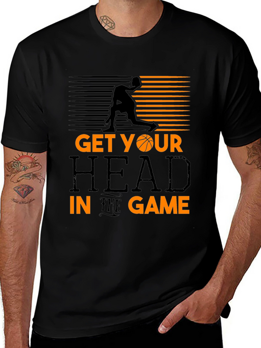 Get Your Head in the Game Black T-Shirt