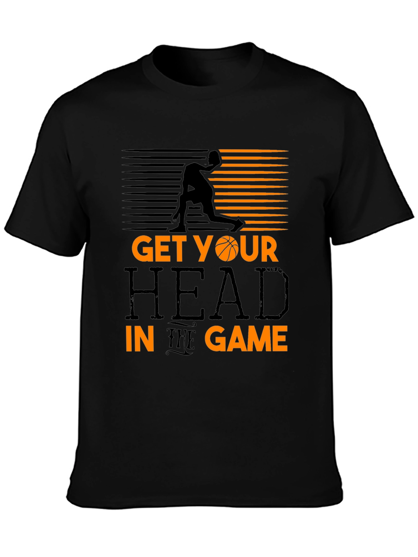 Get Your Head in the Game Black T-Shirt