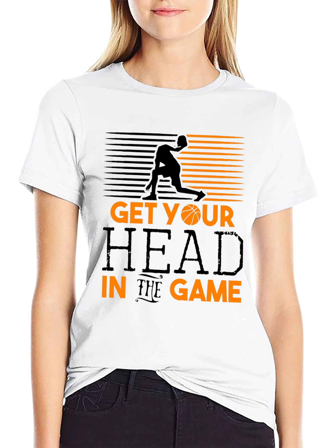 Get Your Head in the Game Black T-Shirt
