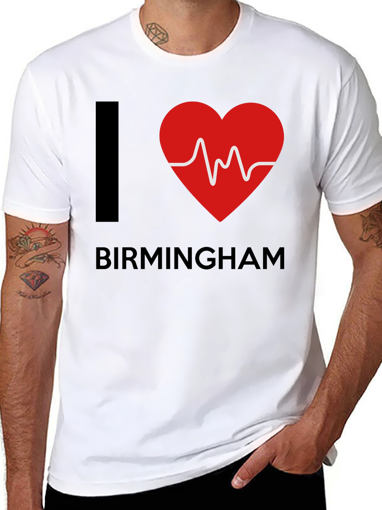 I Heart Birmingham Graphic Tee - Black