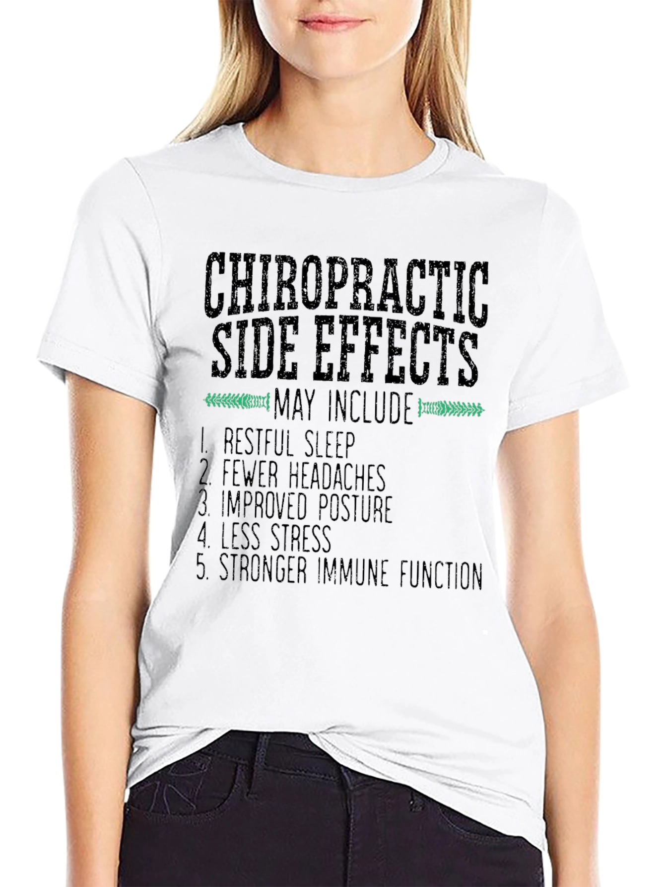 Chiropractic Side Effects Graphic T-Shirt