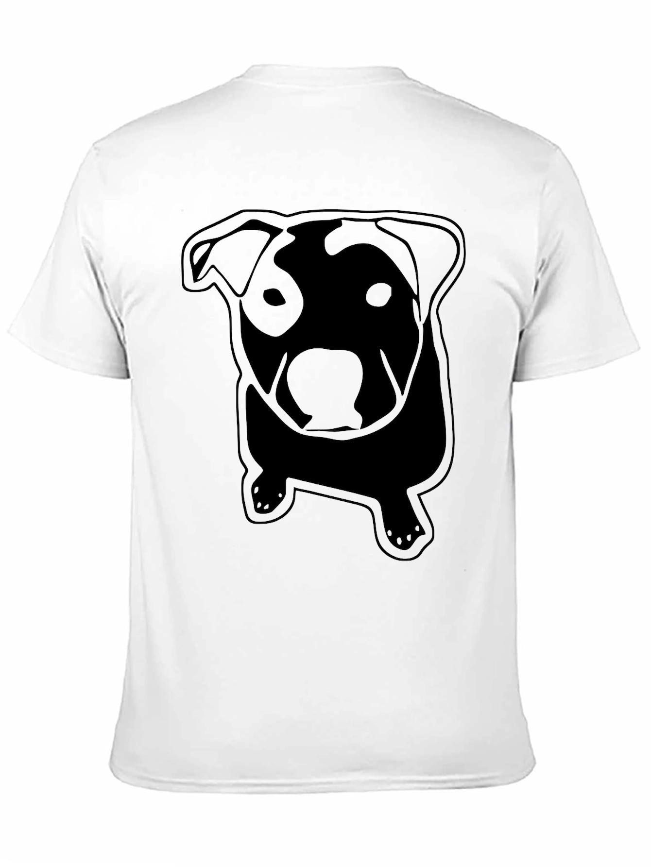 Dog Silhouette Black T-Shirt