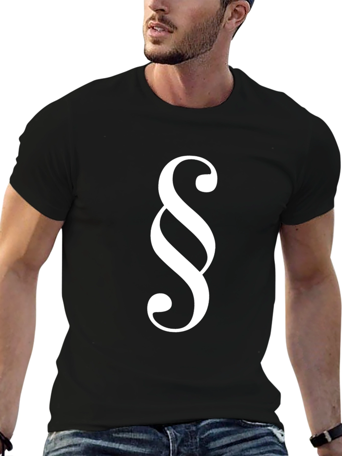 Paragraph Symbol Black T-Shirt